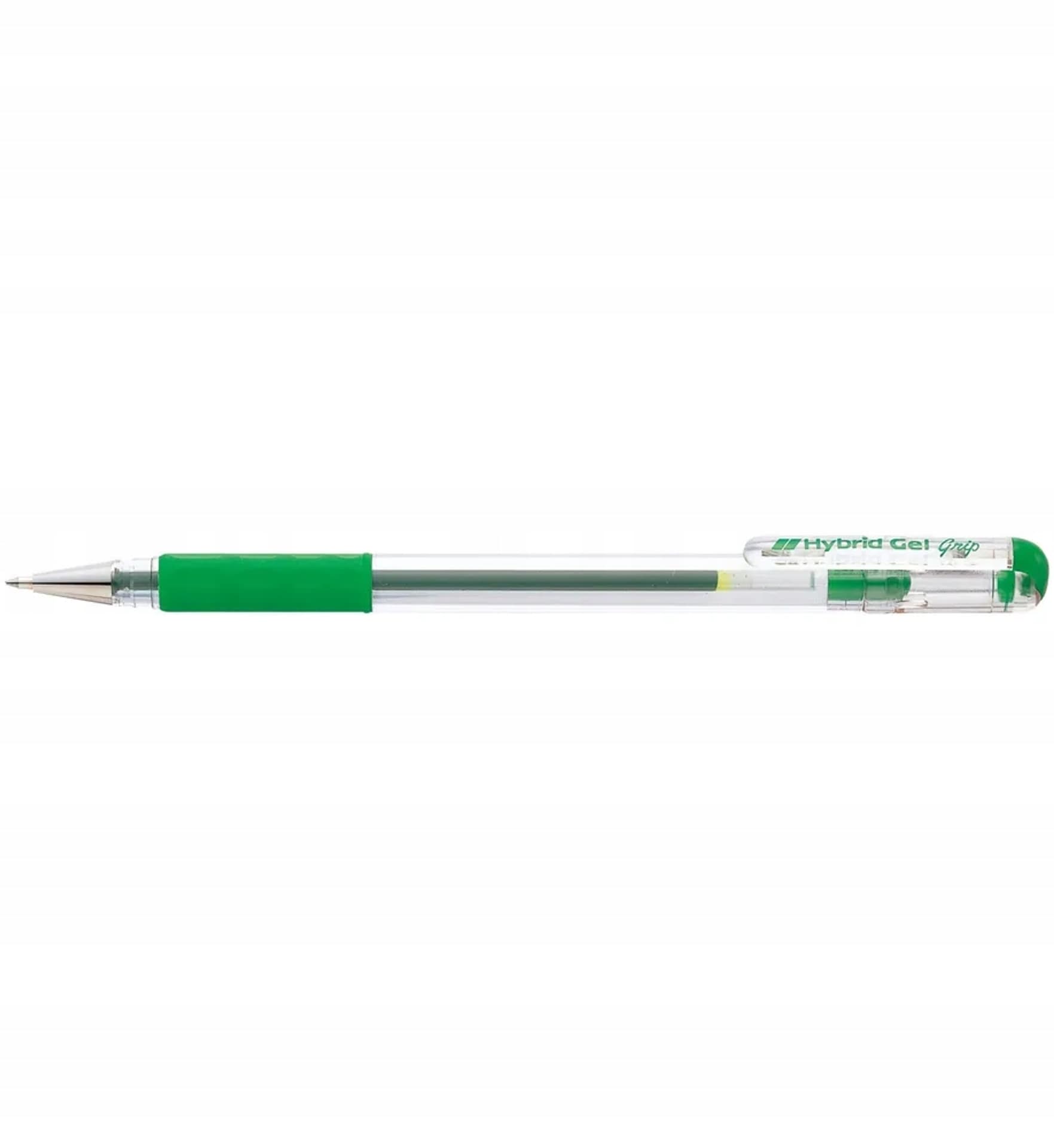 

Pióro żelowe PENTEL K116 zielone z gumowym uchwytem Hybrid Gel Grip