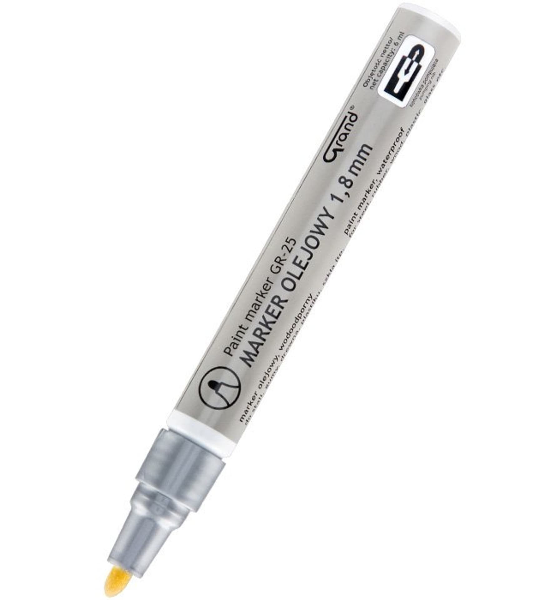 

Marker olejowy GR-25 srebrny GRAND