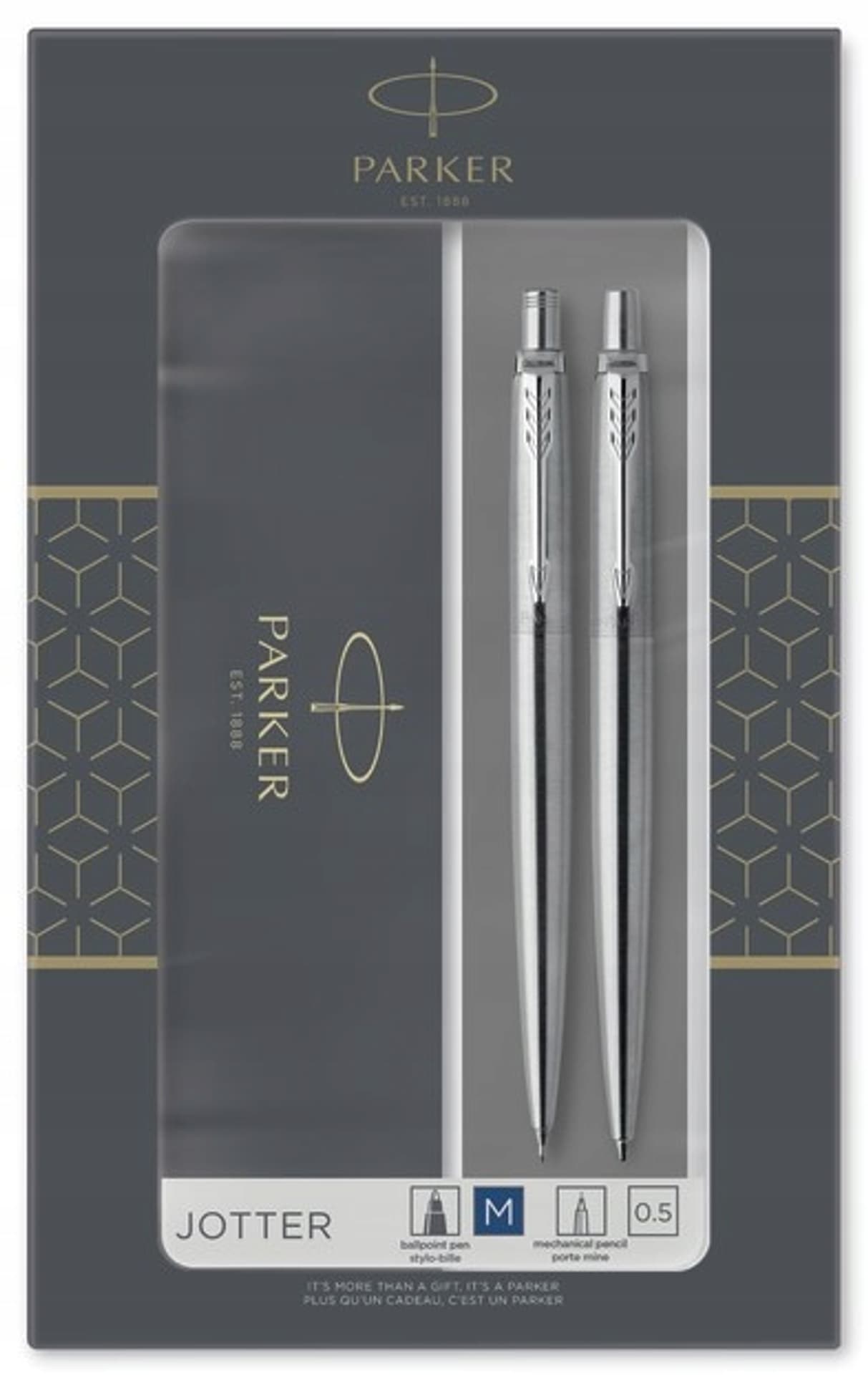 

Komplet ołówek + długopis JOTTER STAINLESS STEEL CT PARKER 2093256