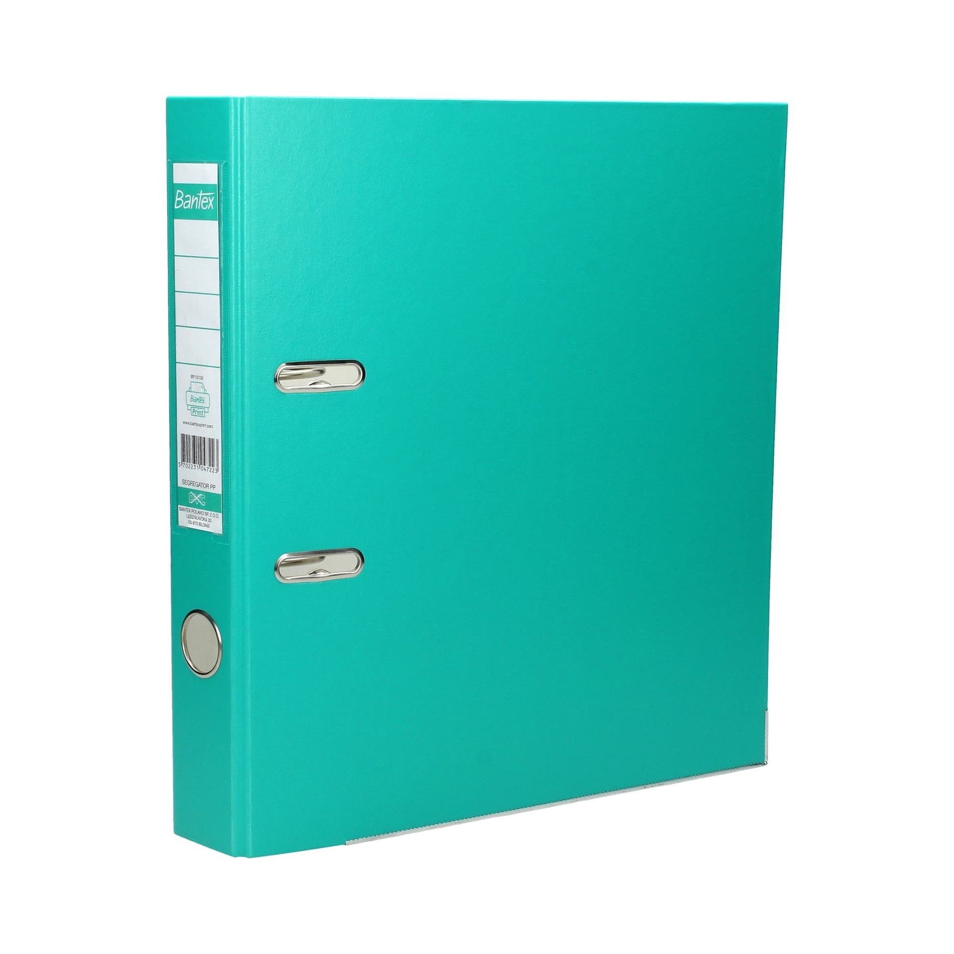 

Segregator A4/50mm XXL turkusowy z szyną 100551806 BANTEX