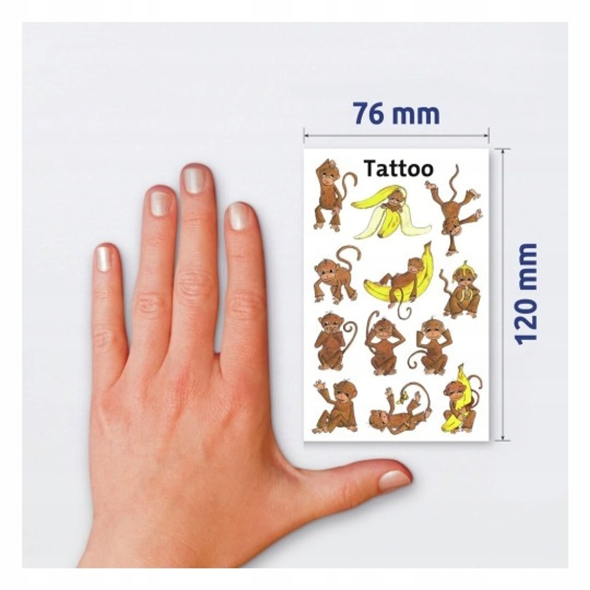 

Naklejki tatuaże dla dzieci MAŁPKI 56766 Z-DESIGN KIDS TATTOO AVERY ZWECKFORM