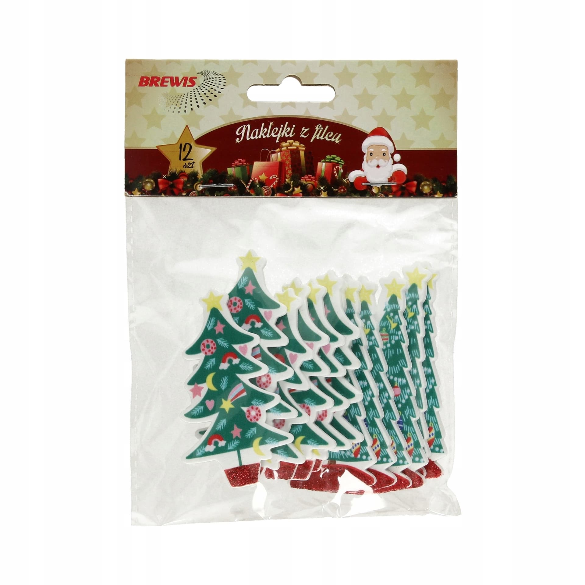 

Naklejki z pianki CHOINKI 12szt. PVX25 BREWIS