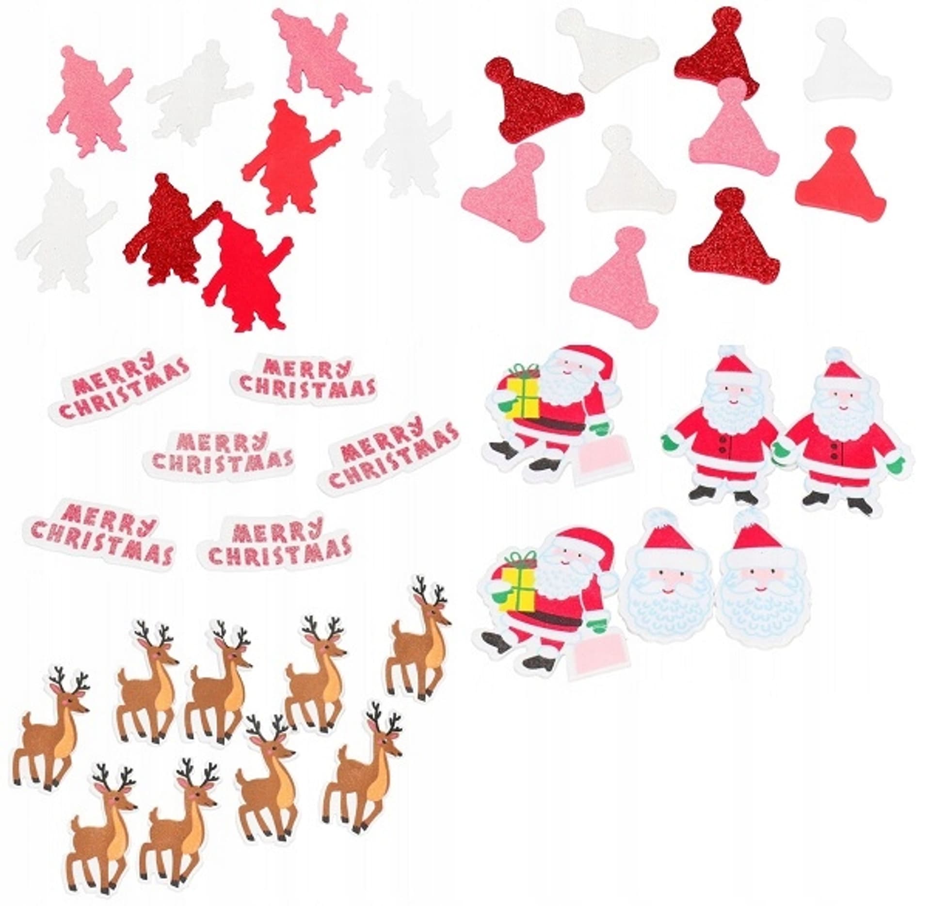 

Naklejki z pianki MERRY CHRISTMAS 120szt. PVX26 BREWIS