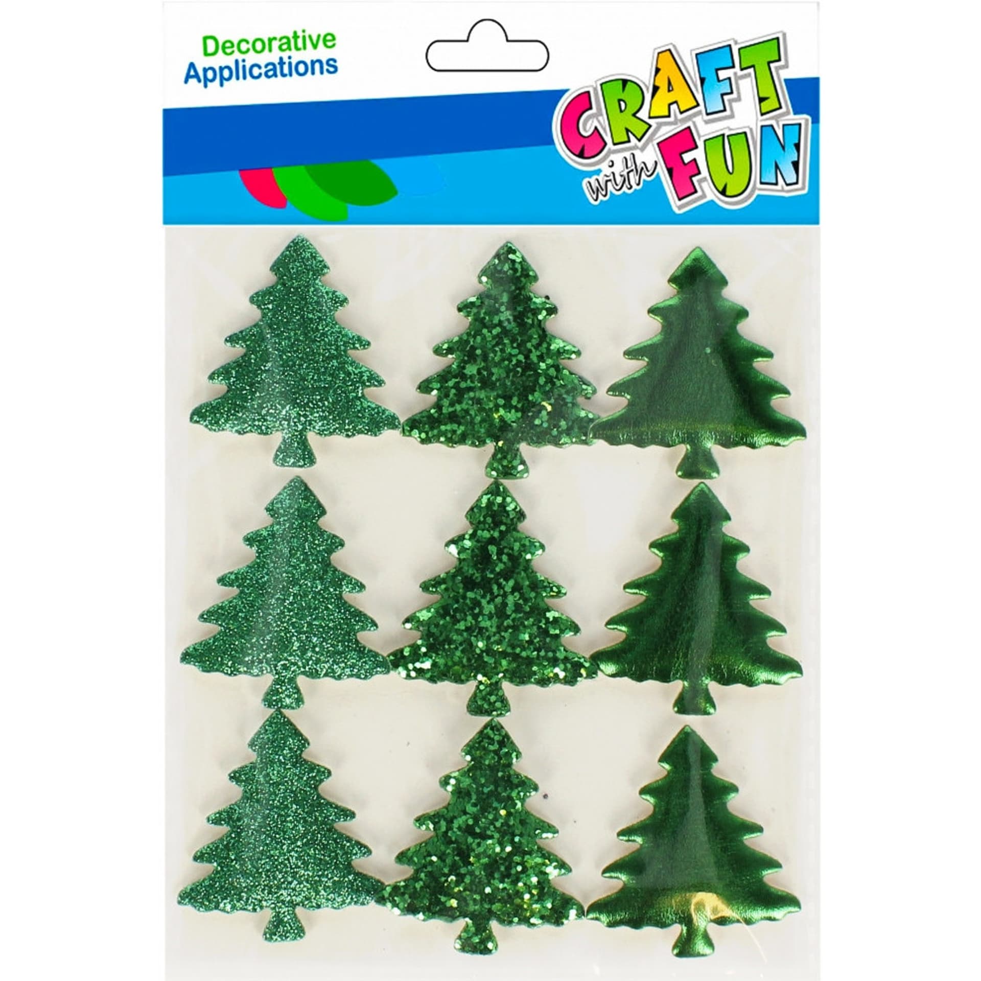 

Naklejki mix zielone CHOINKI 9szt. 521543 Craft with Fun