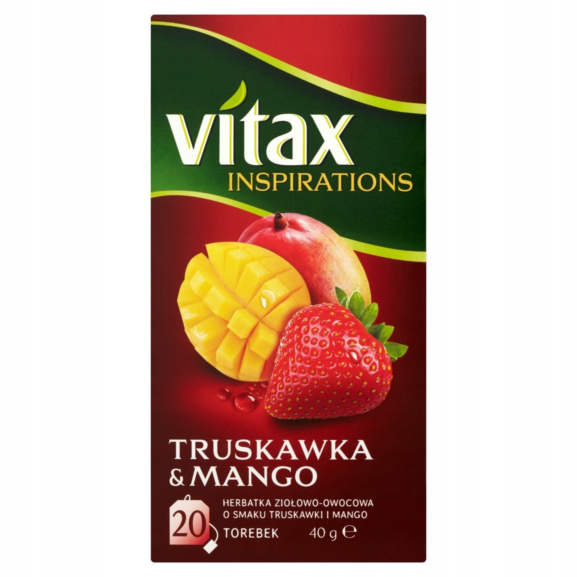

Herbata VITAX INSPIRATIONS (20 torebek) Truskawka & Mango 40g, 20 torebek) truskawka & mango 40