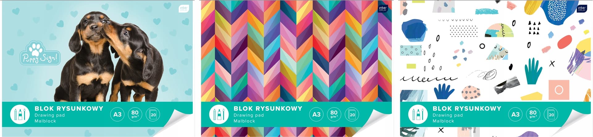 

Blok rysunkowy A3 20k biały INTERDRUK