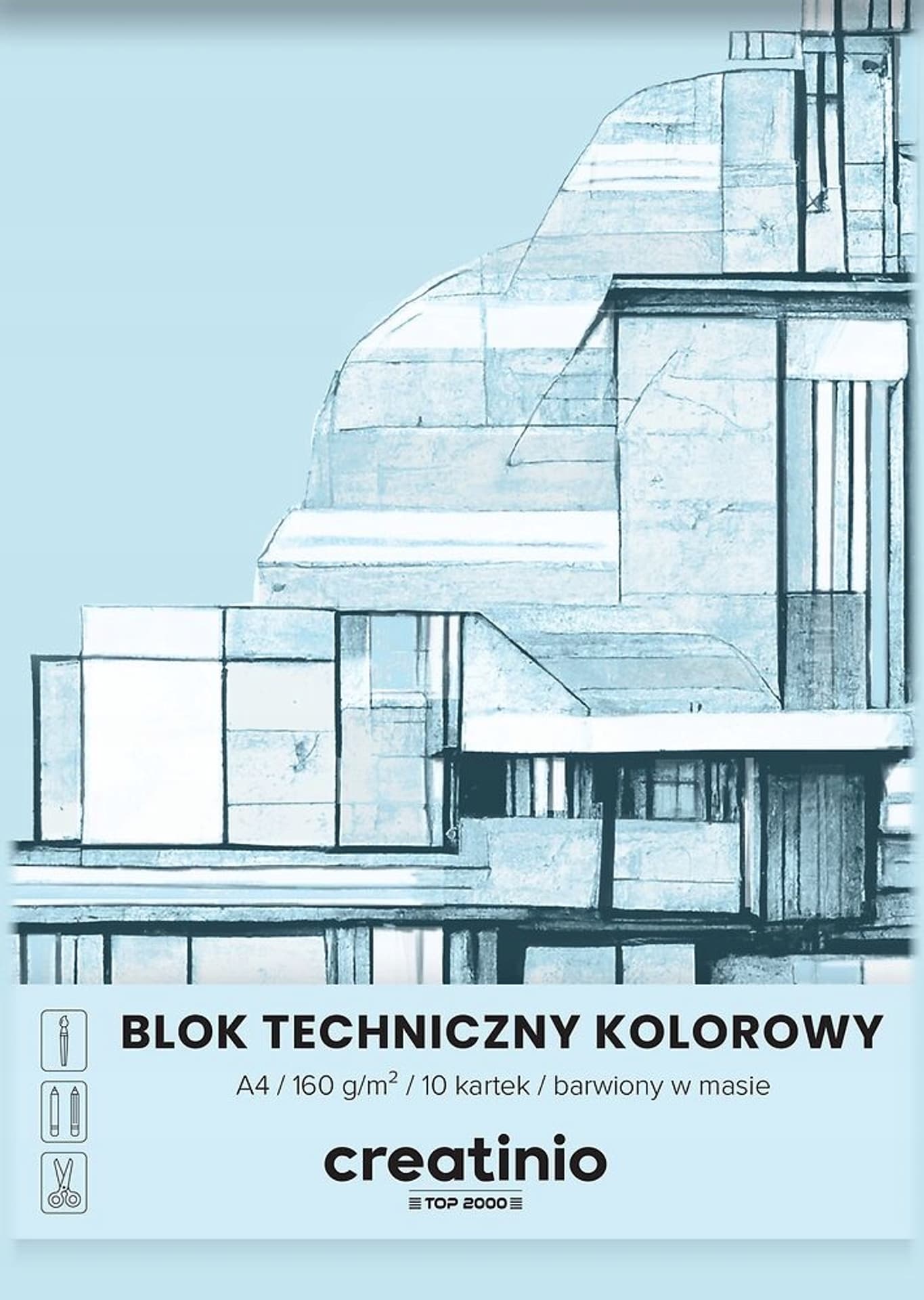 

Blok techniczny A4 10k kolorowy CREATINIO 400176669 TOP 2000