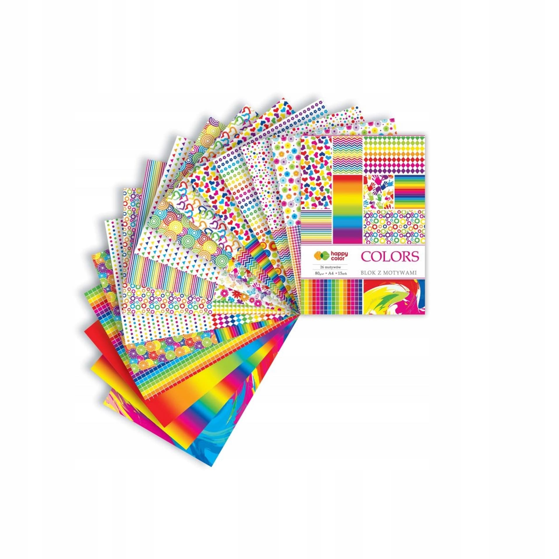 

Blok z motywami A4 15k COLORS 27 motywów HA 3808 2030-C HAPPY COLOR