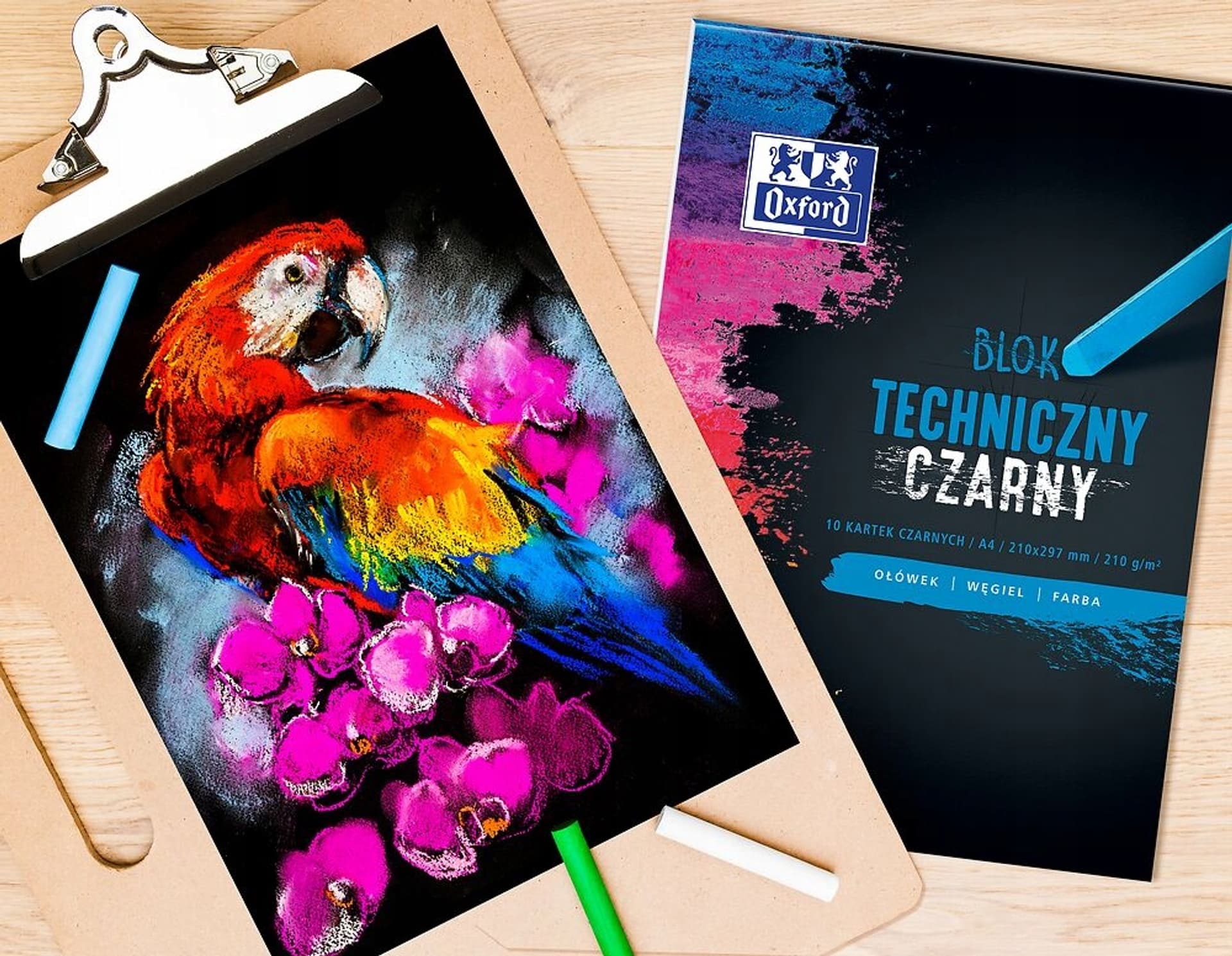 

Blok techniczny A4 10k 210g czarny 400093231 OXFORD