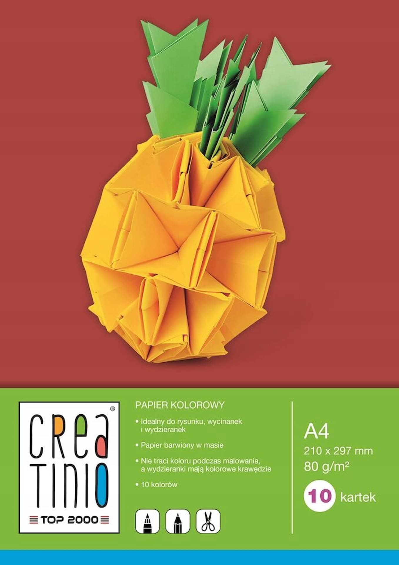 

Zeszyt papierów kolorowych A4 10k CREATINIO 400079856 TOP 2000