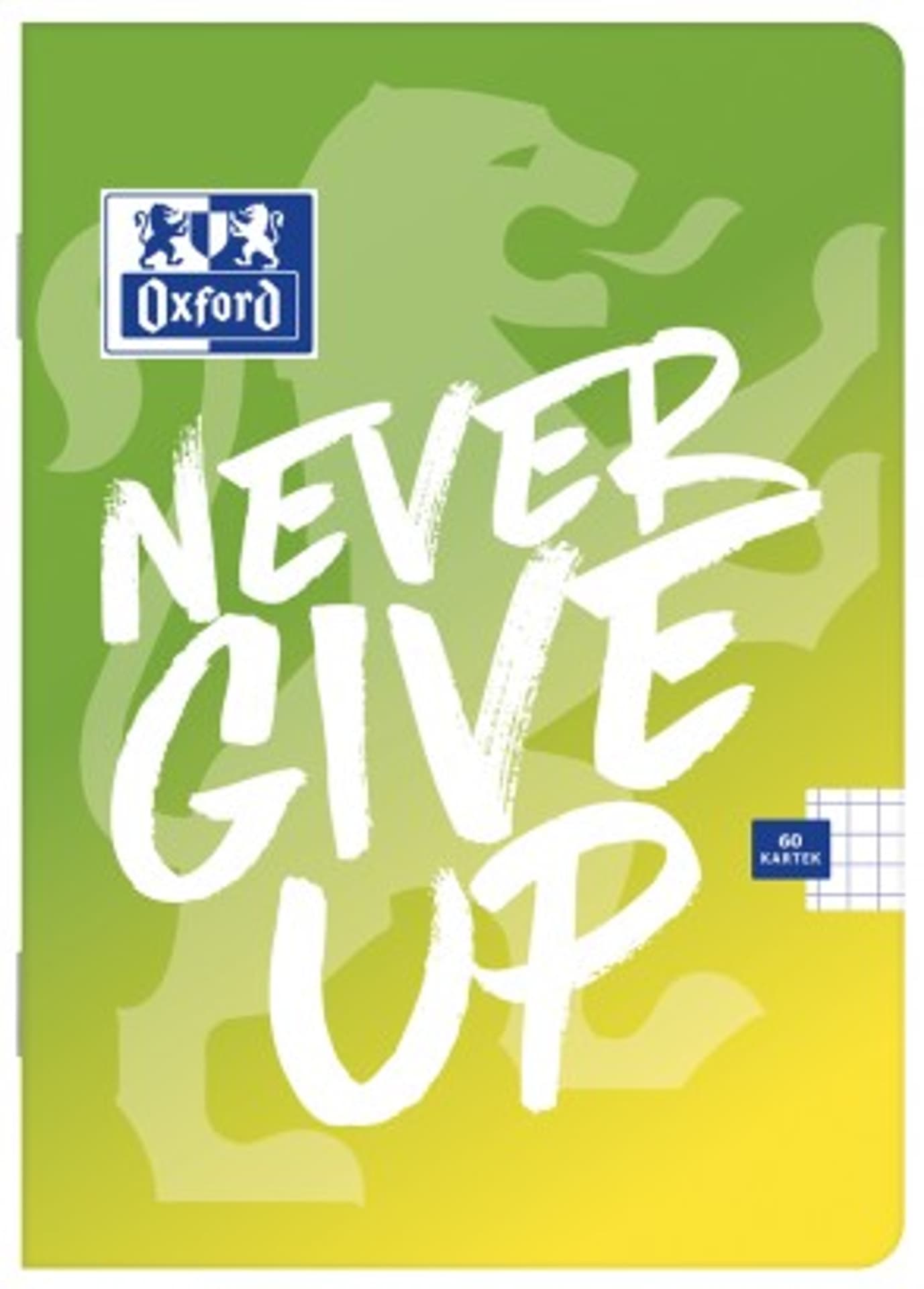 

Zeszyt A4 60k linia margines 90g NEVER GIVE UP 400114798 OXFORD