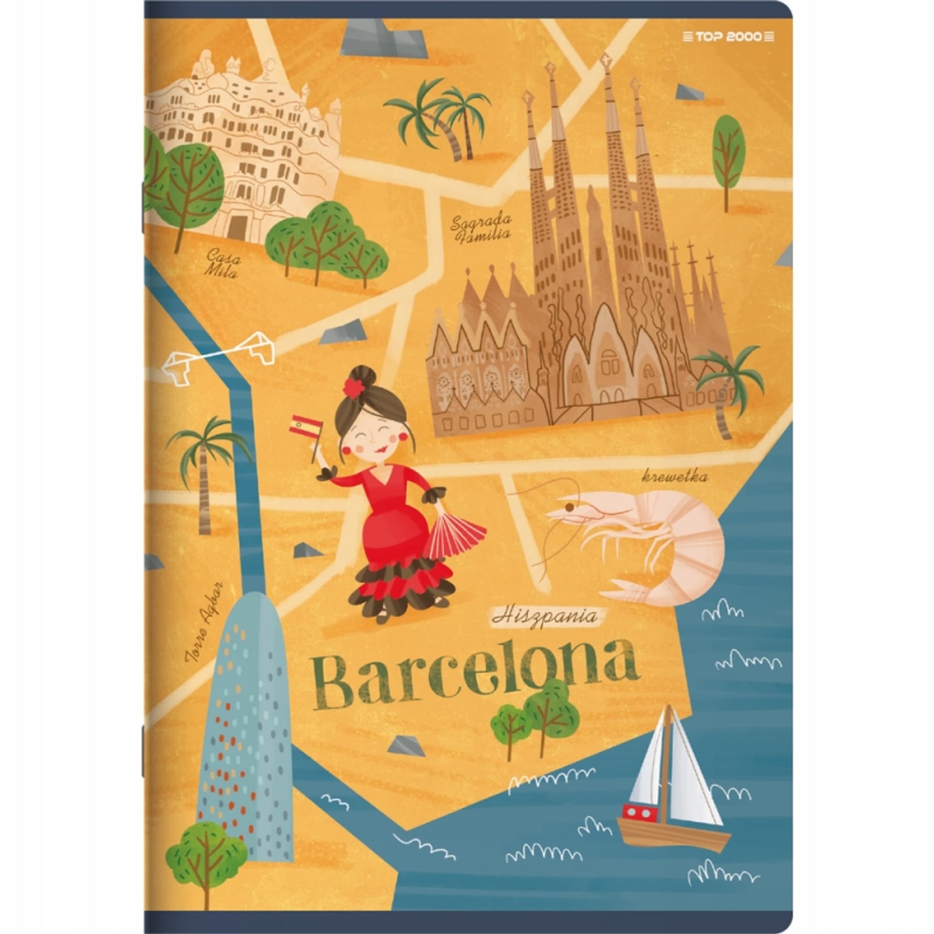 

Zeszyt A5 16k linia podwójna kolorowa CITIES OF THE WORLD 400157889 TOP 2000