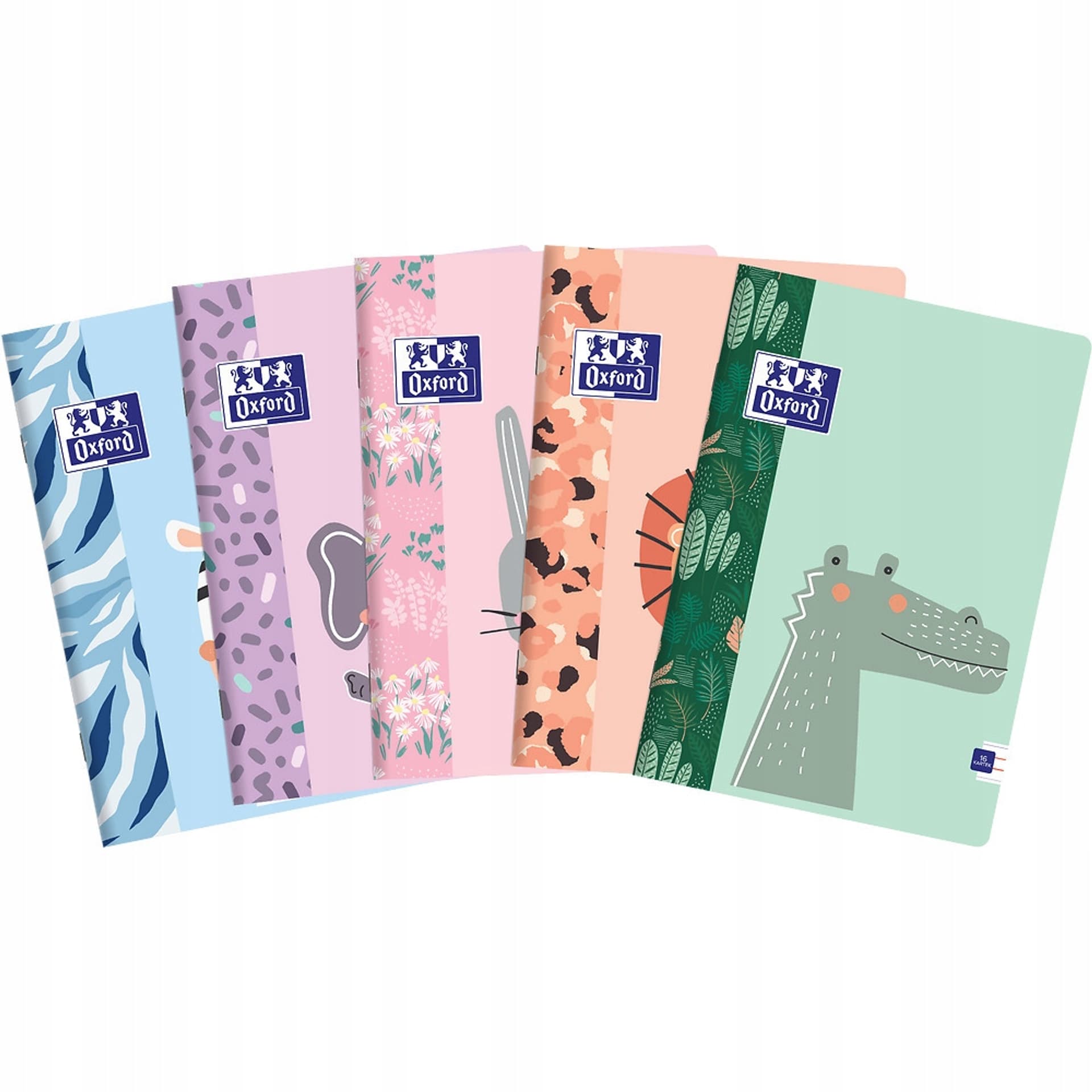 

Zeszyt A5 16k 3linia kolorowa 90g KIDS 400170239 OXFORD