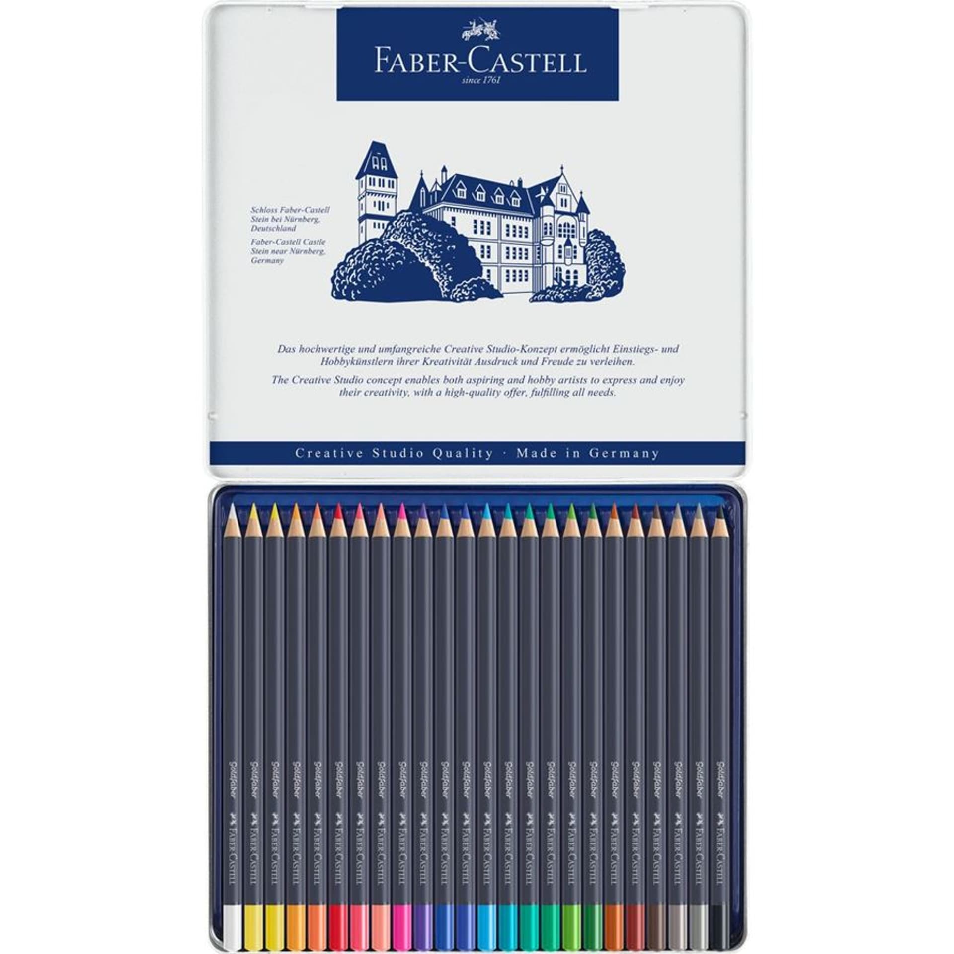 

Kredki GOLDFABER 24kol.opakowanie metalowe 114724 Faber Castell