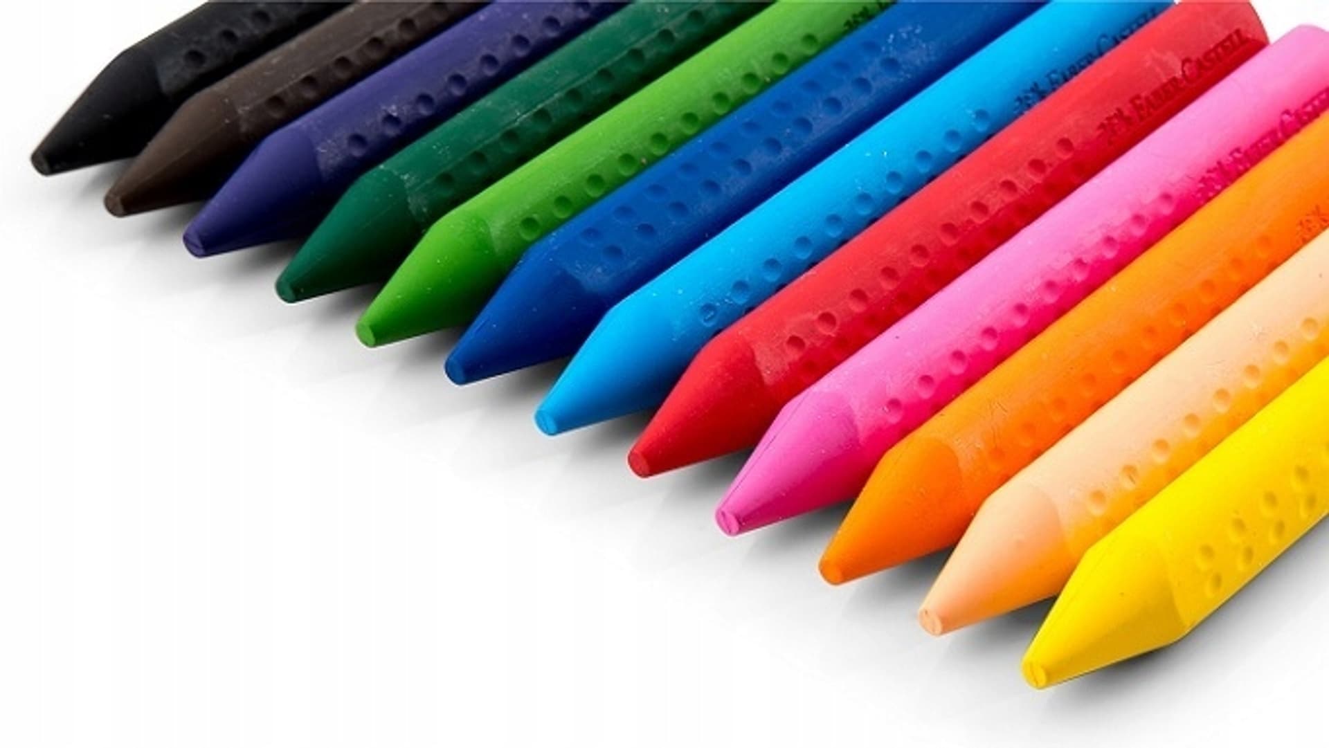 

Kredki świecowe GRIP JUMBO trójkątne 12 kolorów FABER-CASTELL 122540 FC