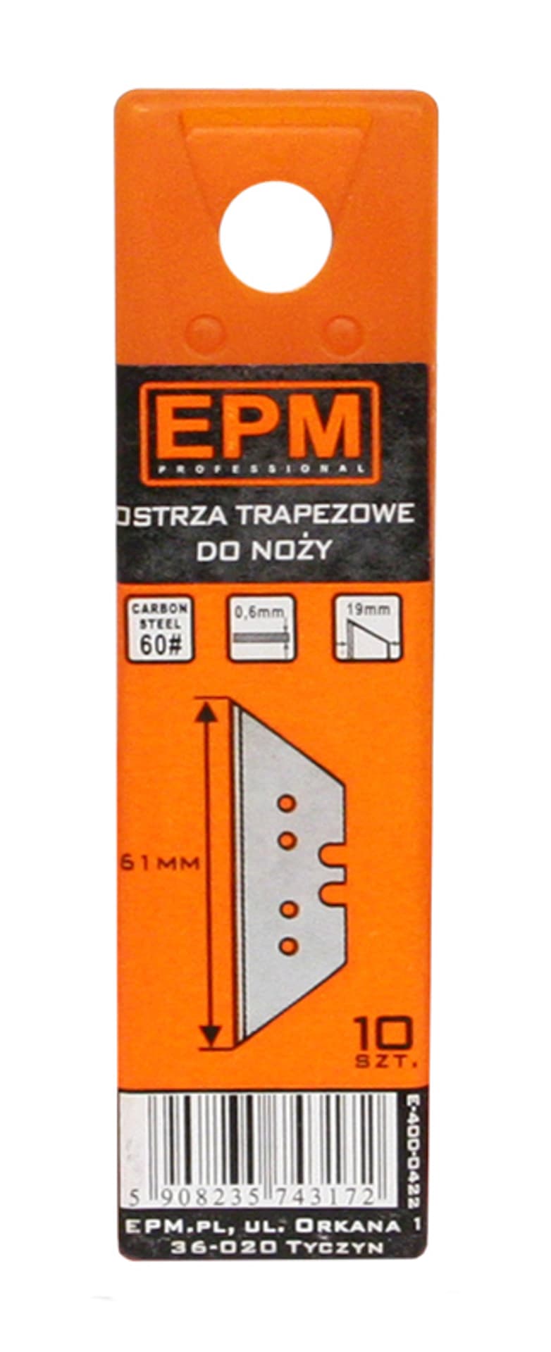 

OSTRZA TRAPEZOWE 10 SZTUK
