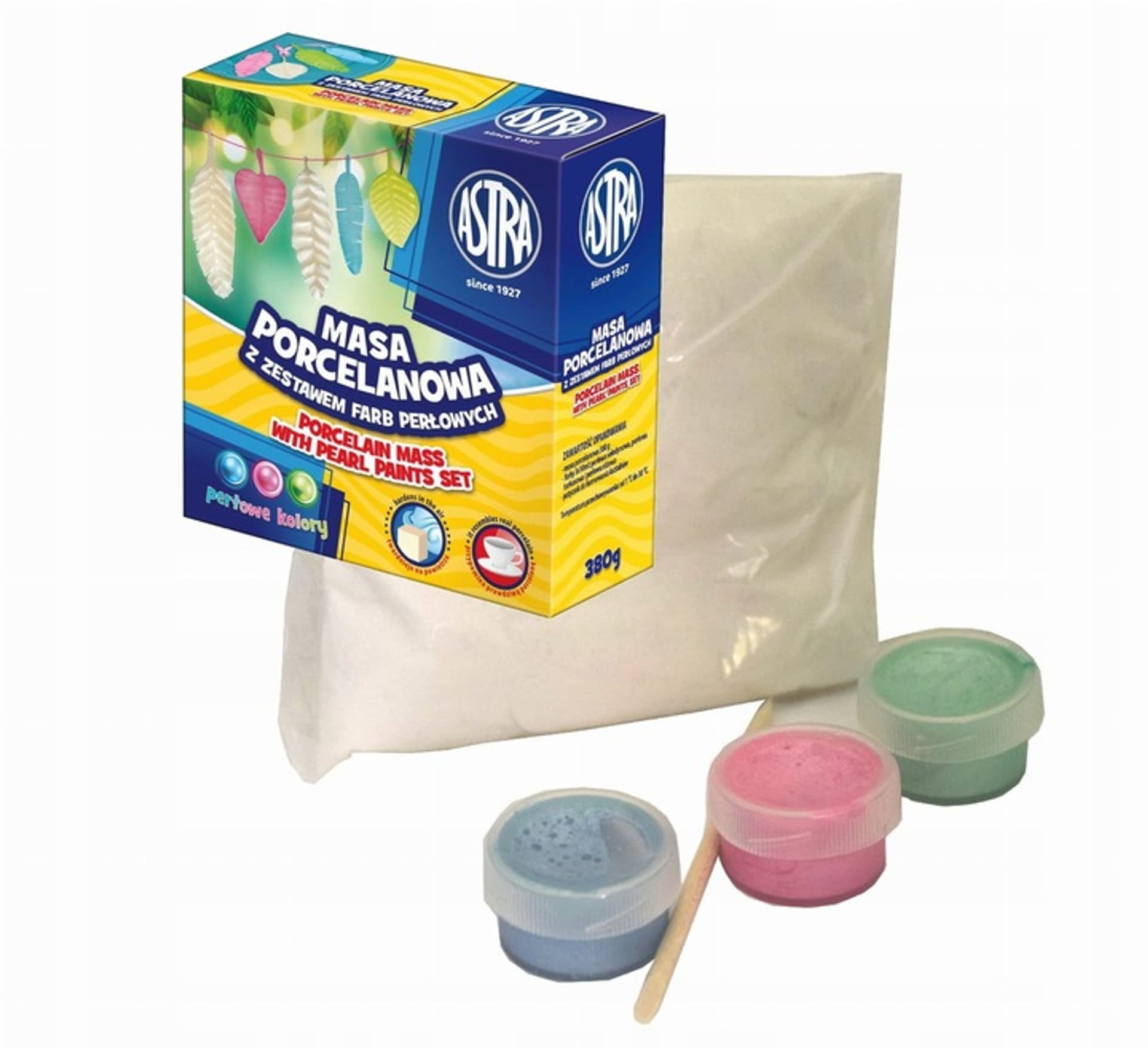 

Masa porcelanowa 3 kolory farb perłowych 336118018 ASTRA
