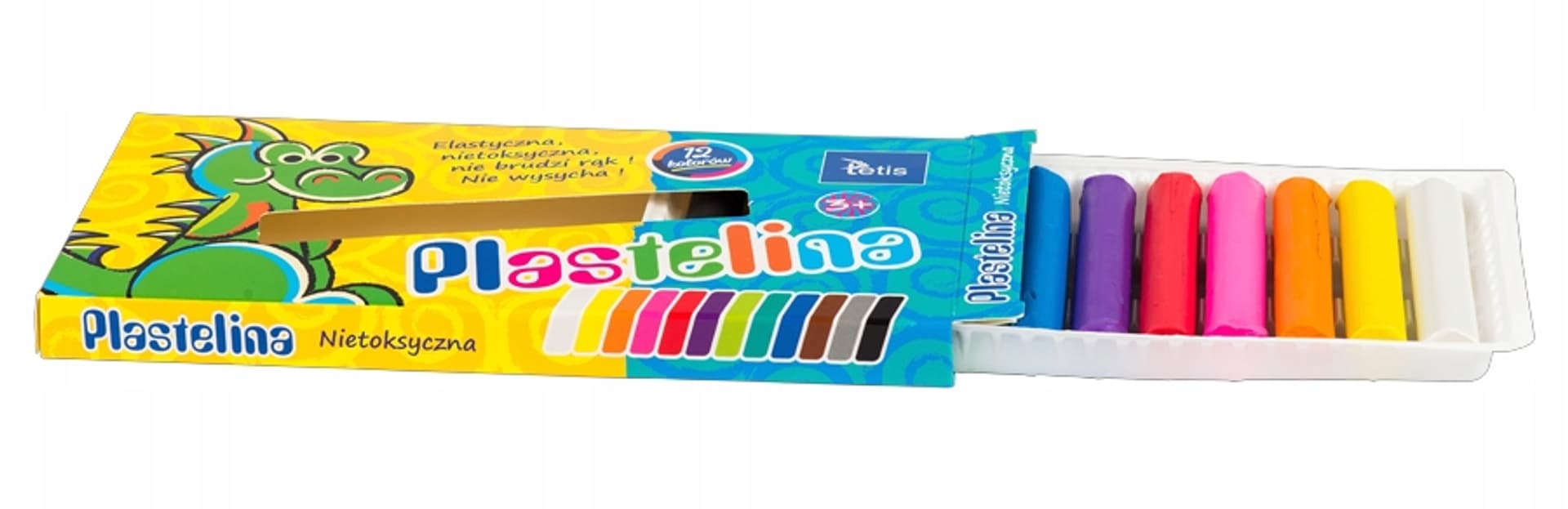 

Plastelina 12kol.15g KP001-D TETIS