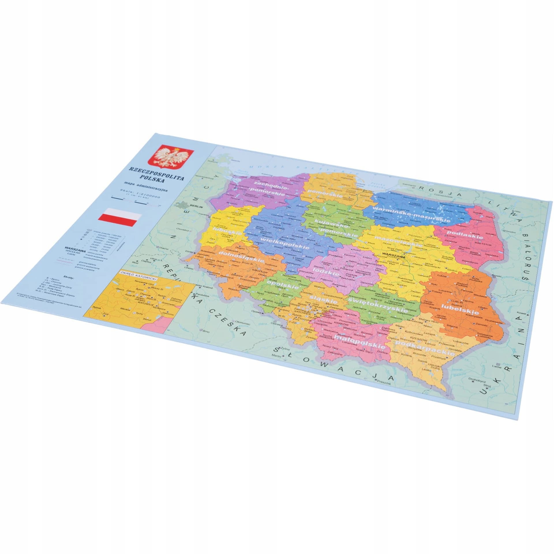 

Podkład szkolny na biurko MAPA POLSKA 55x38 KRESKA