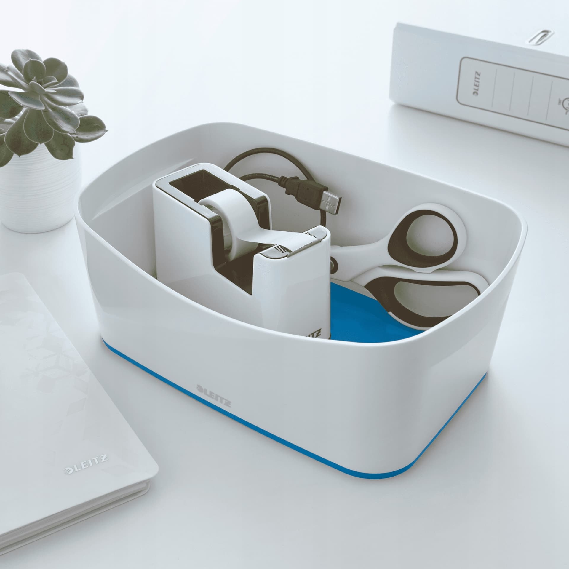 

Pojemnik MyBOX bez pokrywki biało-niebieski LEITZ 52571036