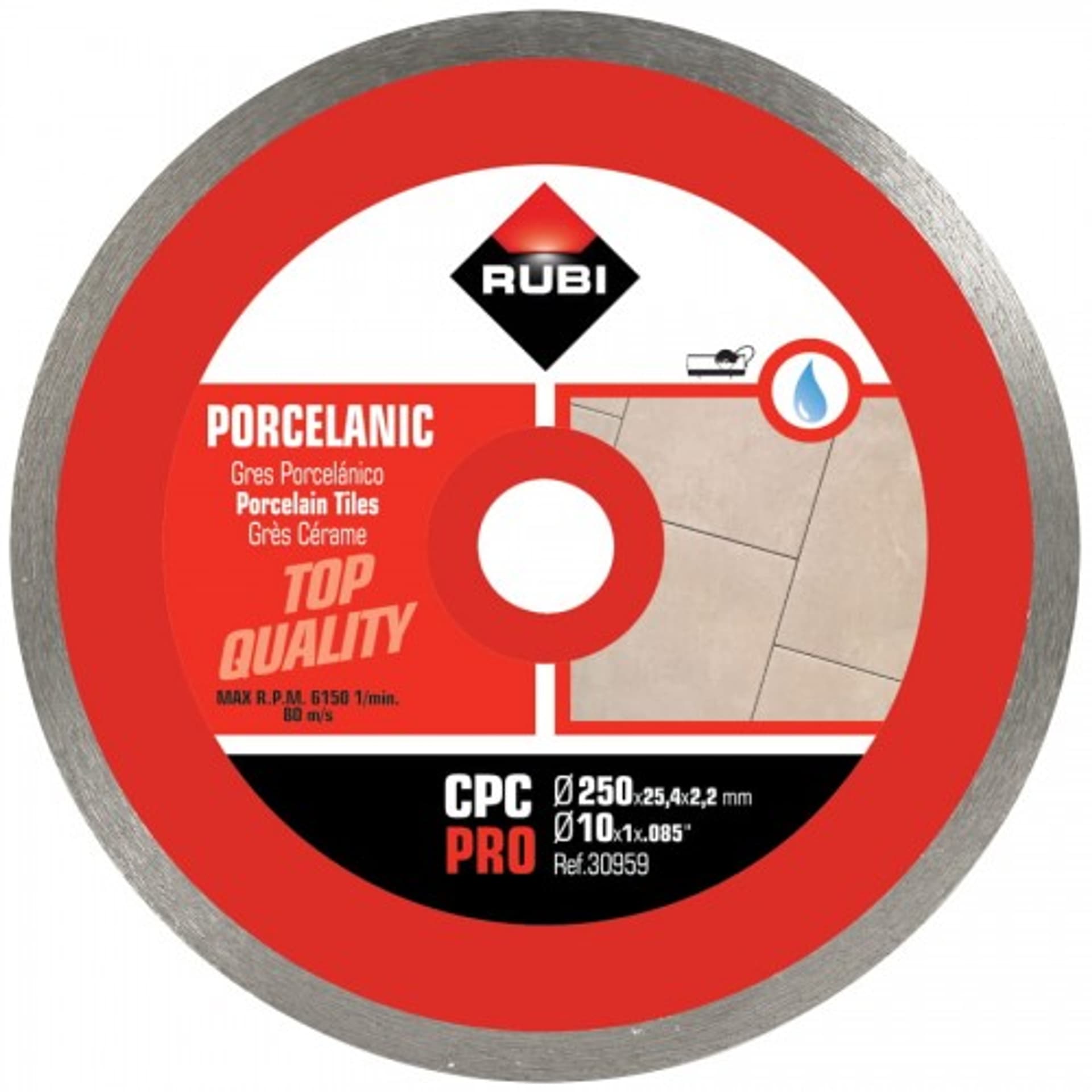

TARCZA DIAMENTOWA DO GRESU PORCELANOWEGO CPC 250 PRO