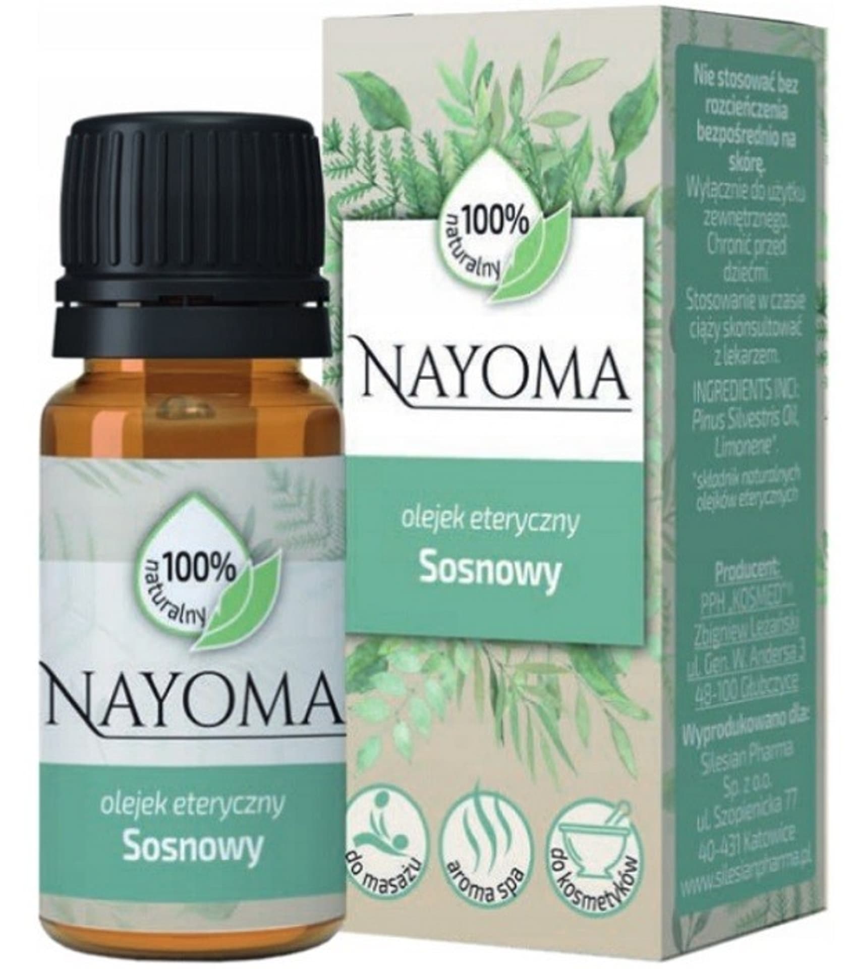 

SILESIAN PHARMA Nayoma Olejek eteryczny Sosnowy - 100% naturalny 10ml