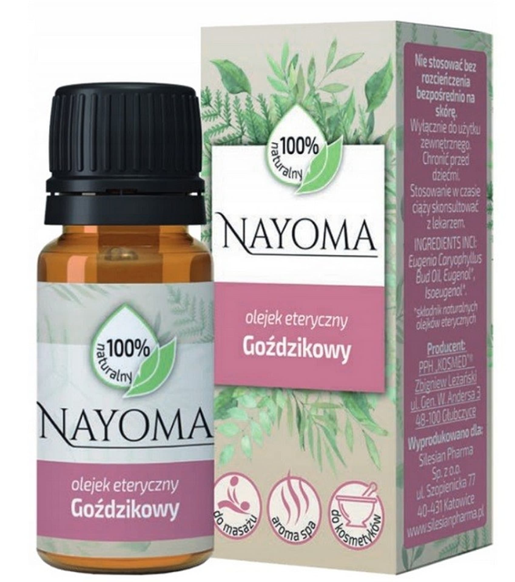 

SILESIAN PHARMA Nayoma Olejek eteryczny Goździkowy - 100% naturalny 10ml