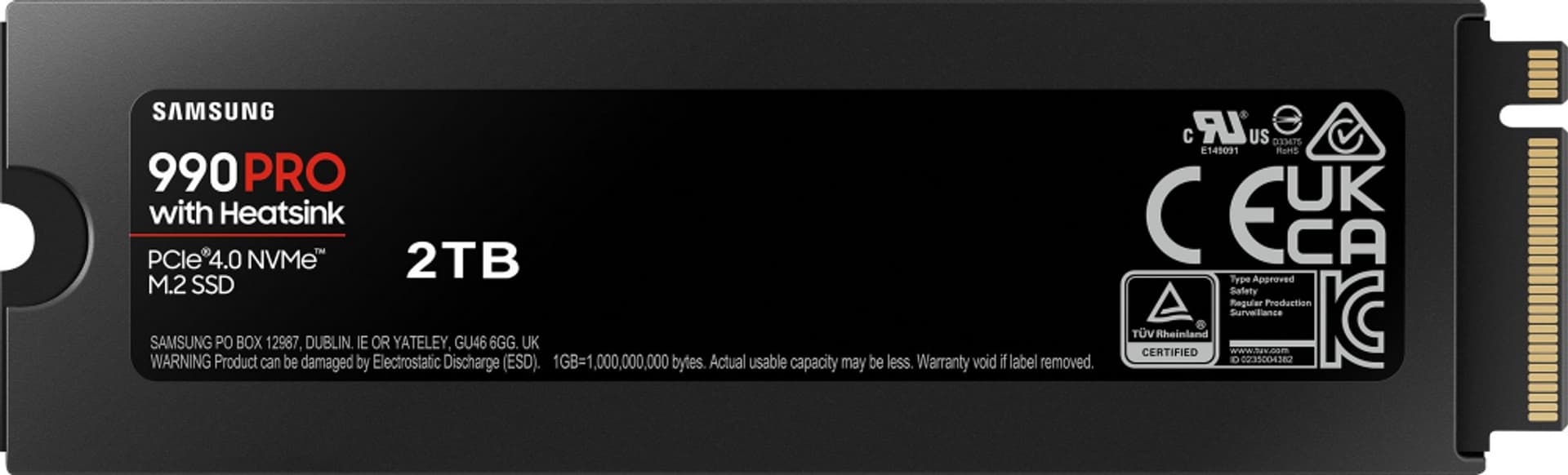 

Samsung 990 PRO z radiatorem 2000 GB, obudowa SSD M.2 2280, interfejs SSD M.2 NVMe, prędkość zapisu 6900 MB/s, prędkość odczytu