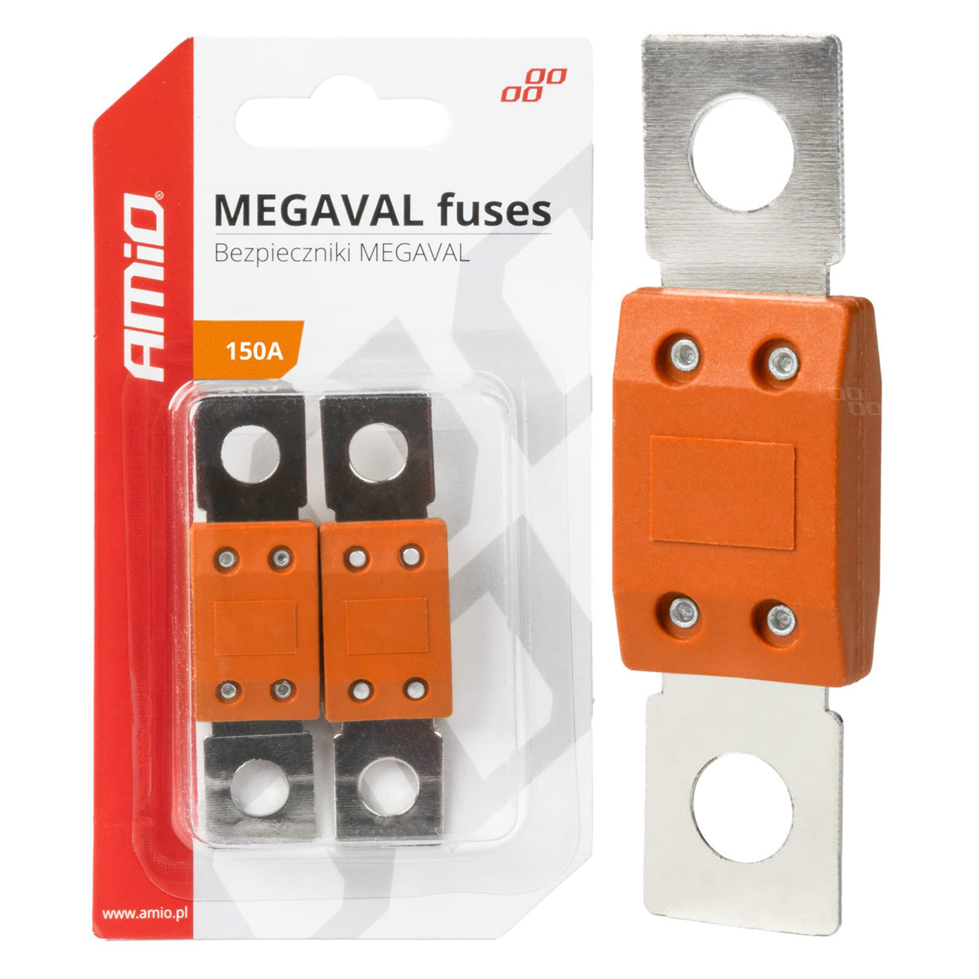 

Bezpieczniki samochodowe megaval mta 2 szt. 150a amio-03465