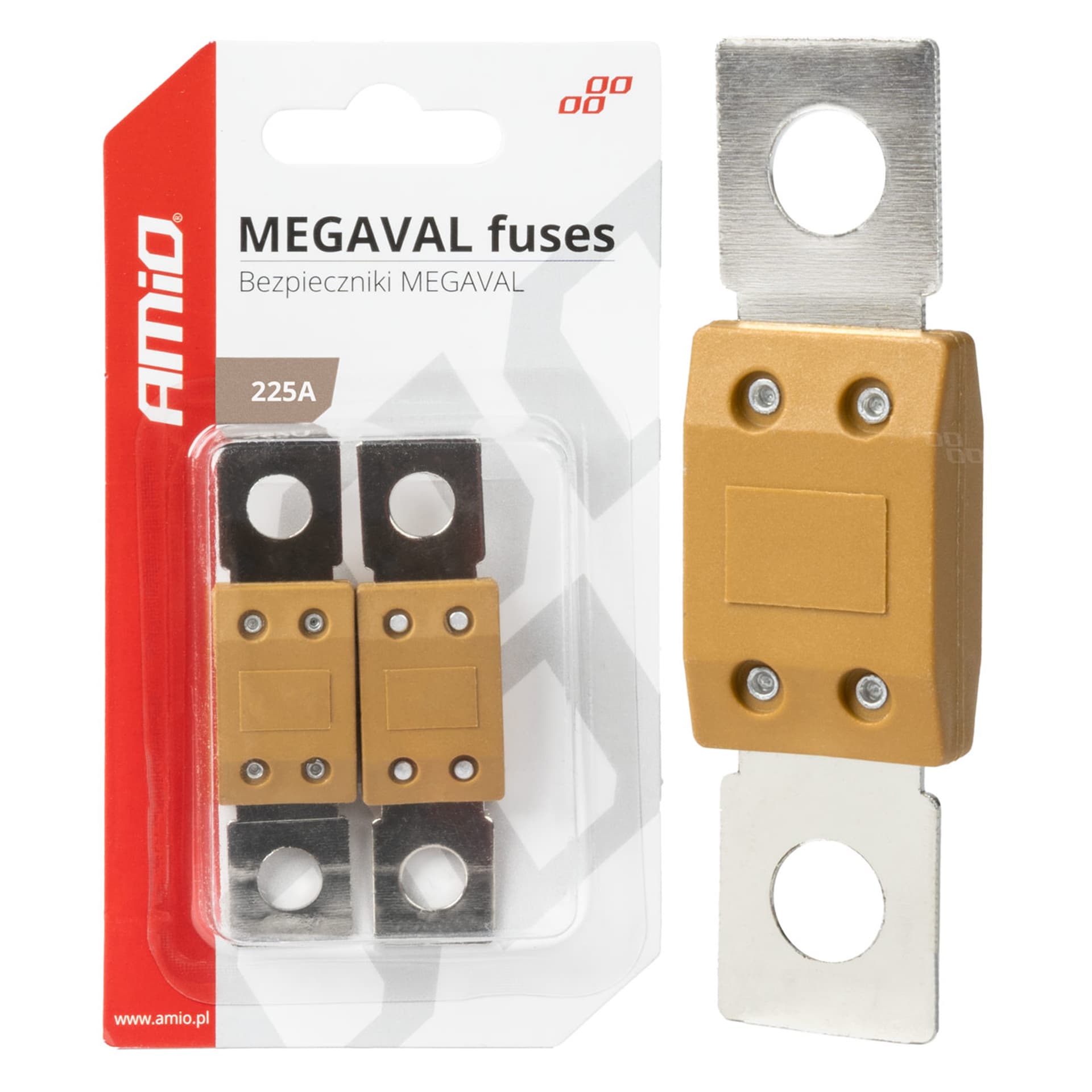 

Bezpieczniki samochodowe megaval mta 2 szt. 225a amio-03468