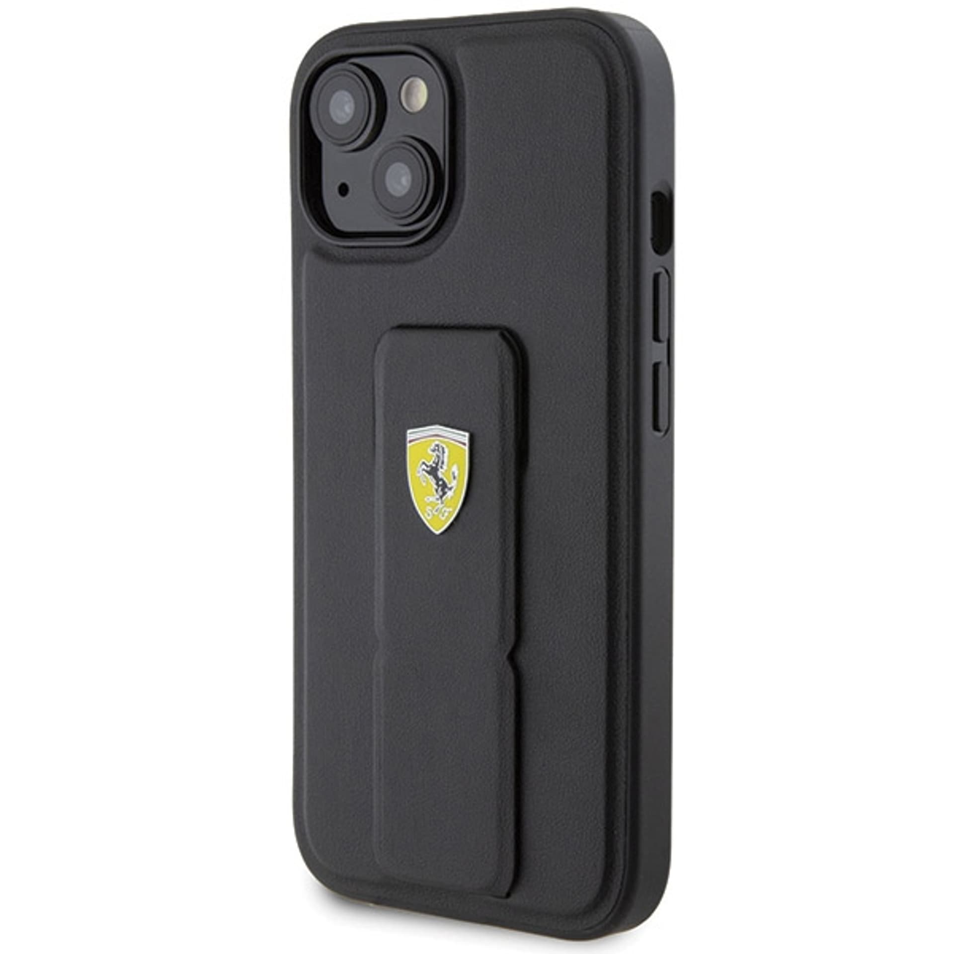 

Ferrari FEHCP15SGSPSIK iPhone 15 / 14 / 13 6.1" czarny/black hardcase Grip Stand Metal Logo