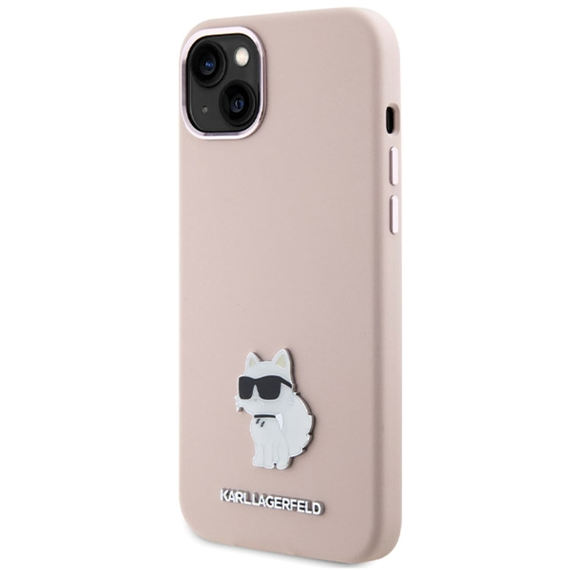 

Karl Lagerfeld KLHCP15MSMHCNPP iPhone 15 Plus / 14 Plus 6.7" różowy/pink Silicone Choupette Metal Pin