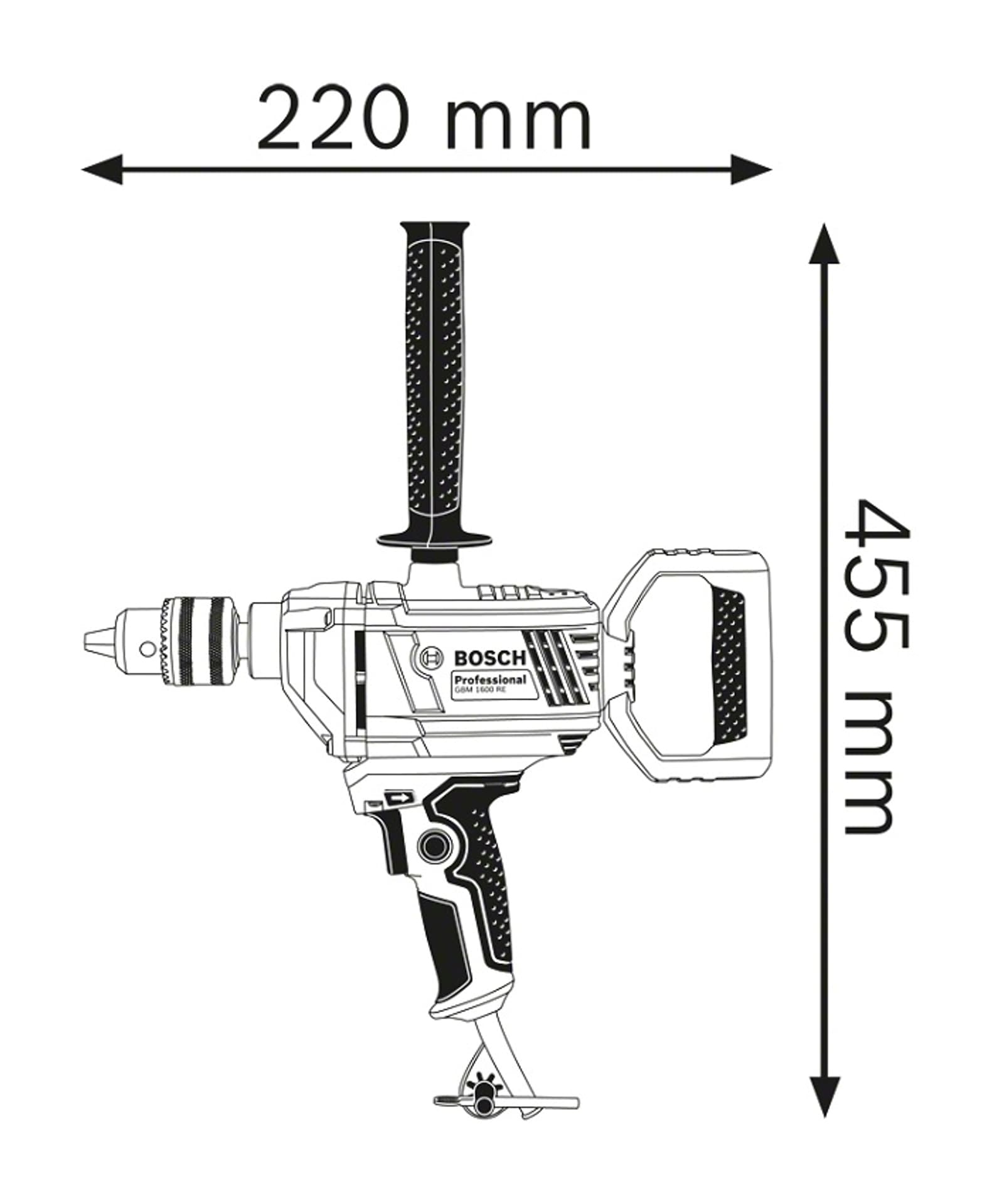 

WIERTARKA GBM 1600 RE 850W