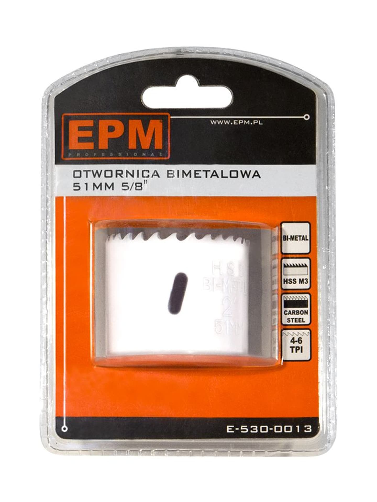 

OTWORNICA BI-METALOWA 51MM UCHWYT 5/8''