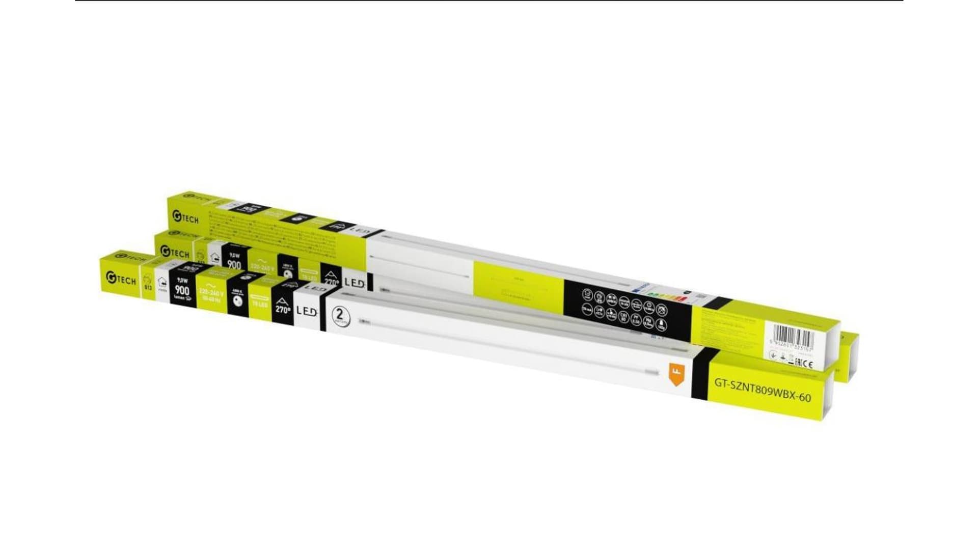 

Świetlówka LED T8-J 9W, AC220-240V, 900 lm, 78 mA ,4000K, 270, 60cm GT-SZNT809WBX-60 /25szt./