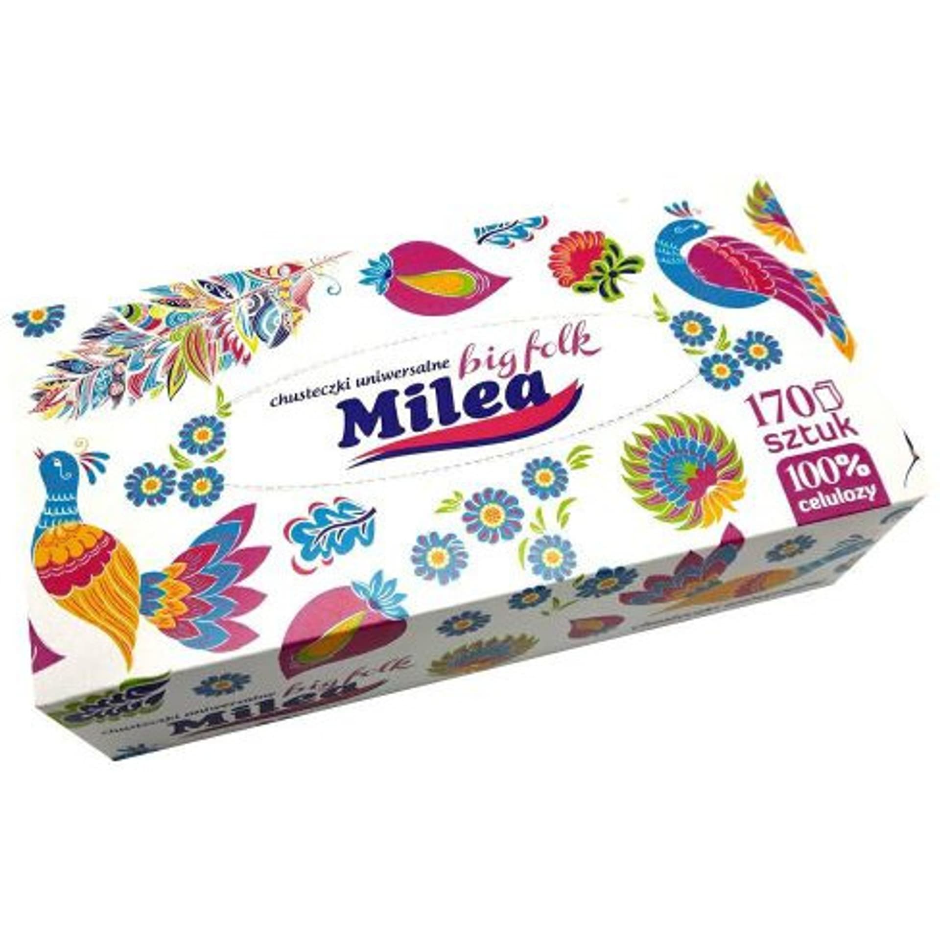 

Chusteczki higieniczne 2W BIG FOLK 170szt. pudełko MILEA