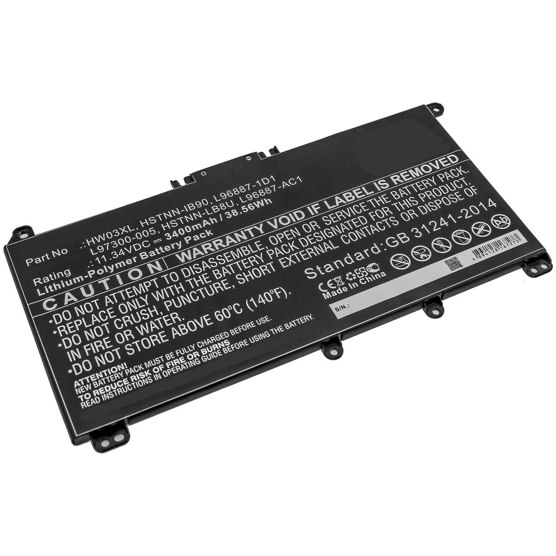 

CoreParts Laptop Battery for HP