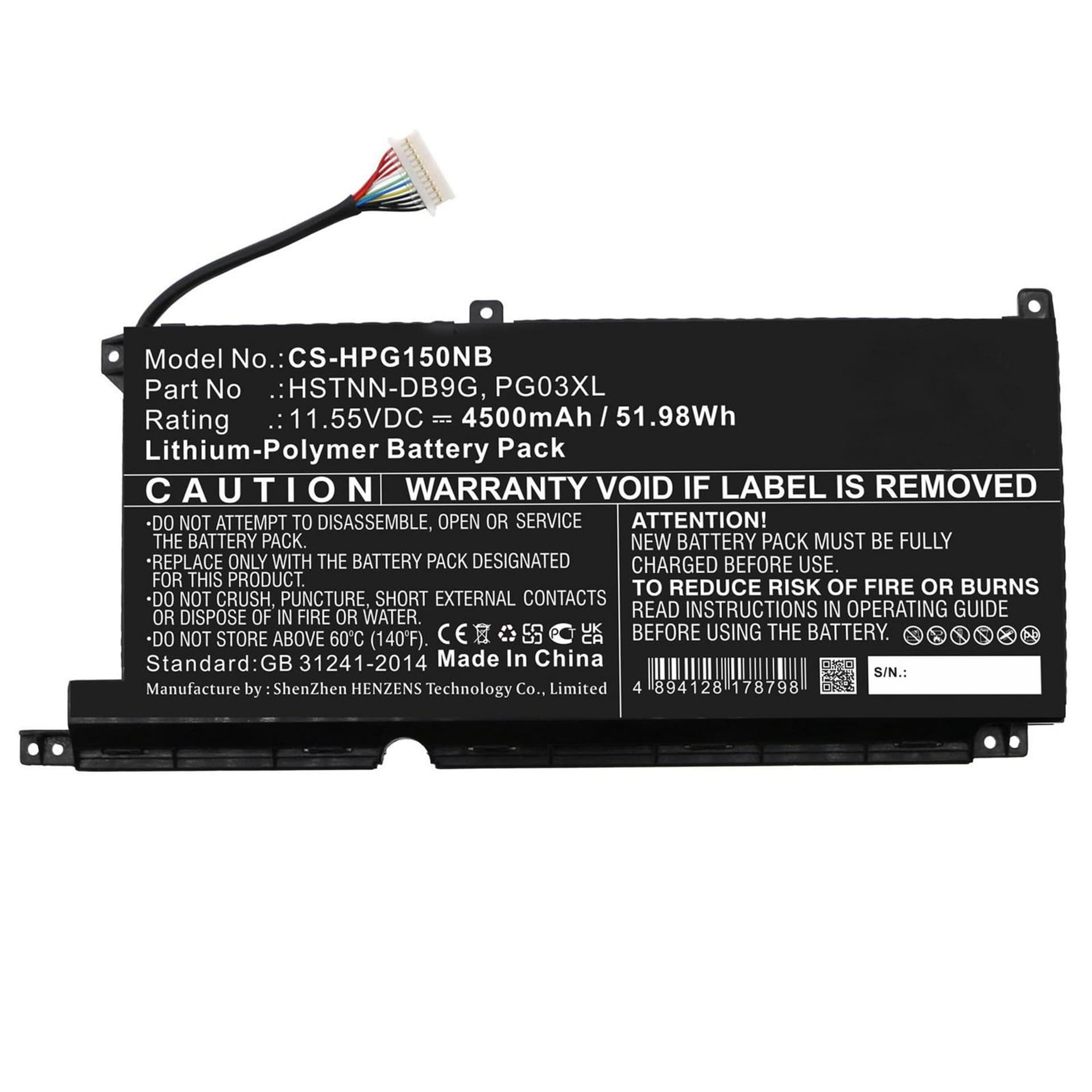 

CoreParts Battery for HP Notebook,