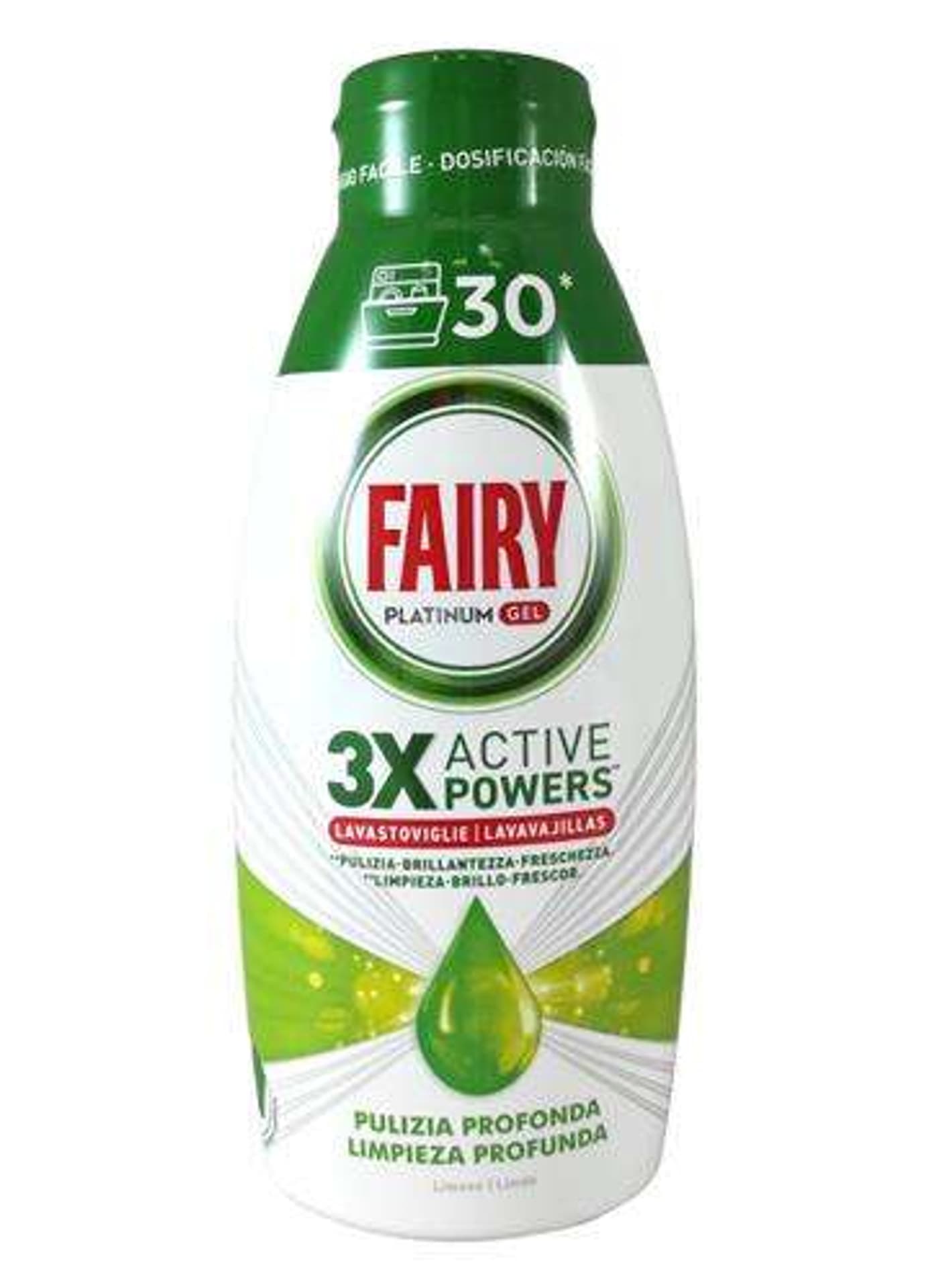 

FAIRY PLATINUM Żel do zmywarki 600ml 30myć Limone