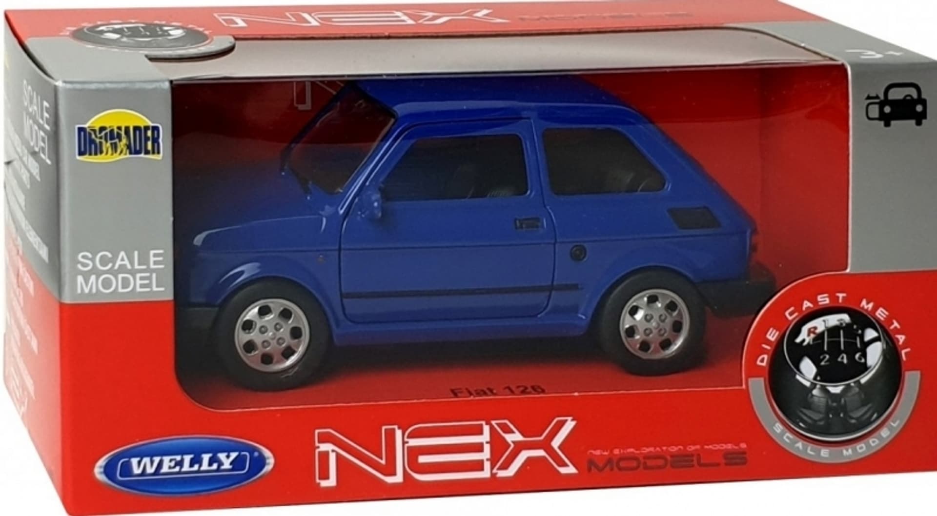 

WELLY MALUCH FIAT 126P 1:34 SAMOCHÓD KOLEKCJONERSKI niebiesk