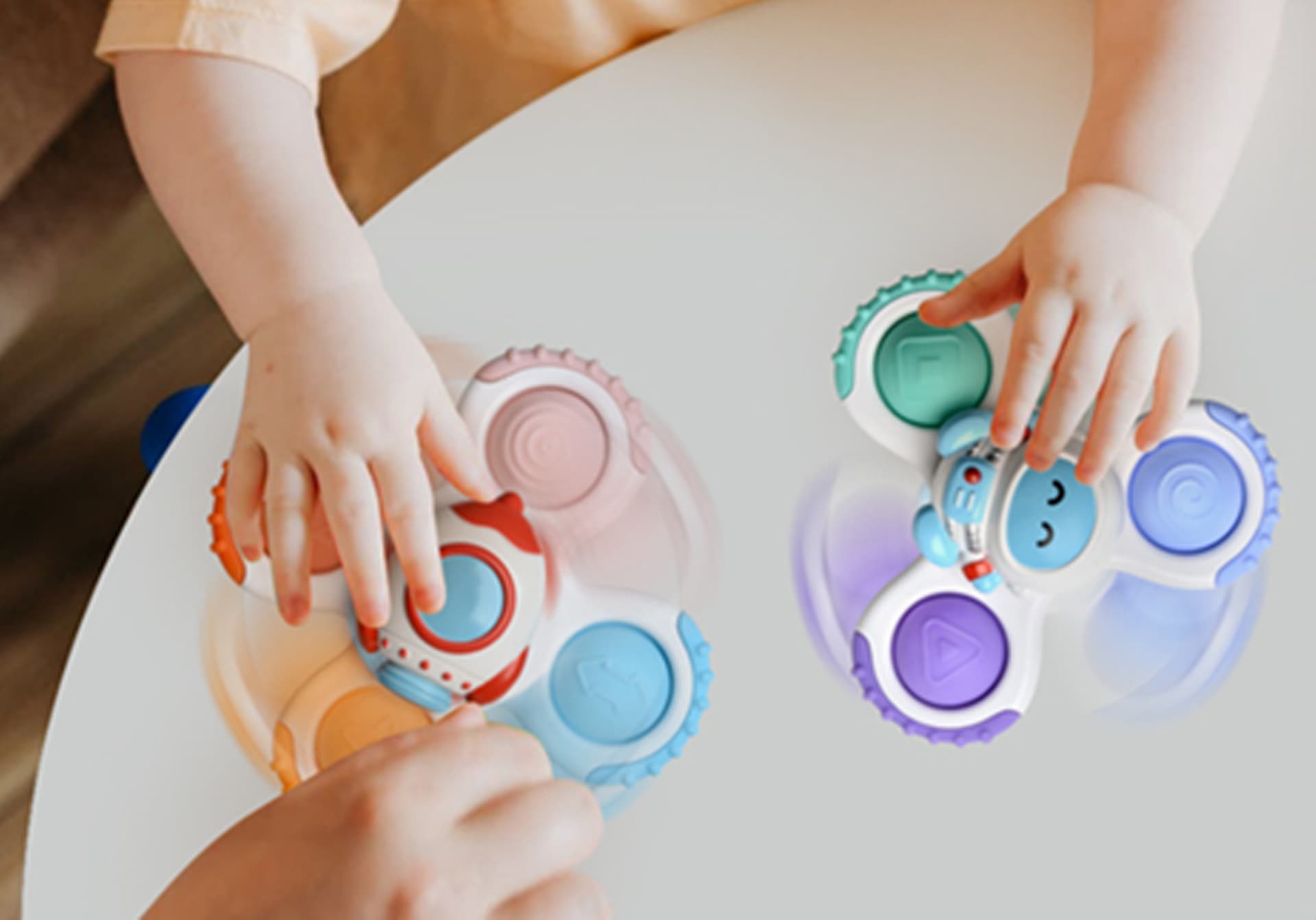

WOOPIE BABY Spinner Zabawka Sensoryczna Rakieta Kosmita Ufo 3 szt.