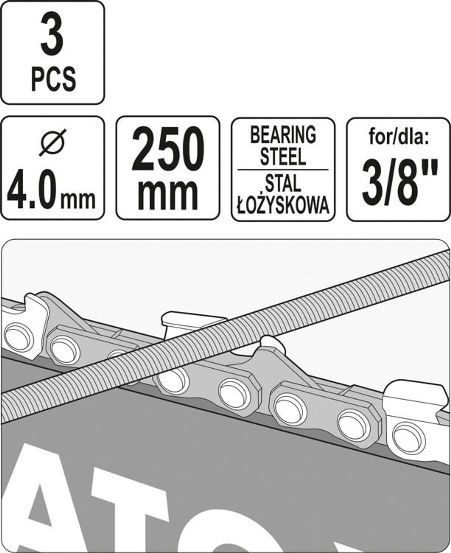 

PILNIK OKRĄGŁY DO ŁAŃCUCHÓW 4.0MM 3 SZT.