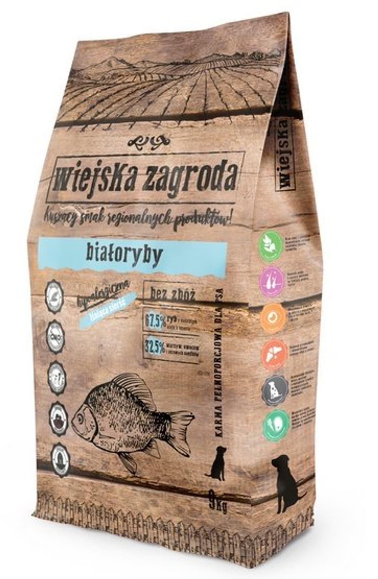 

WIEJSKA ZAGRODA Białoryby dla psa 9kg