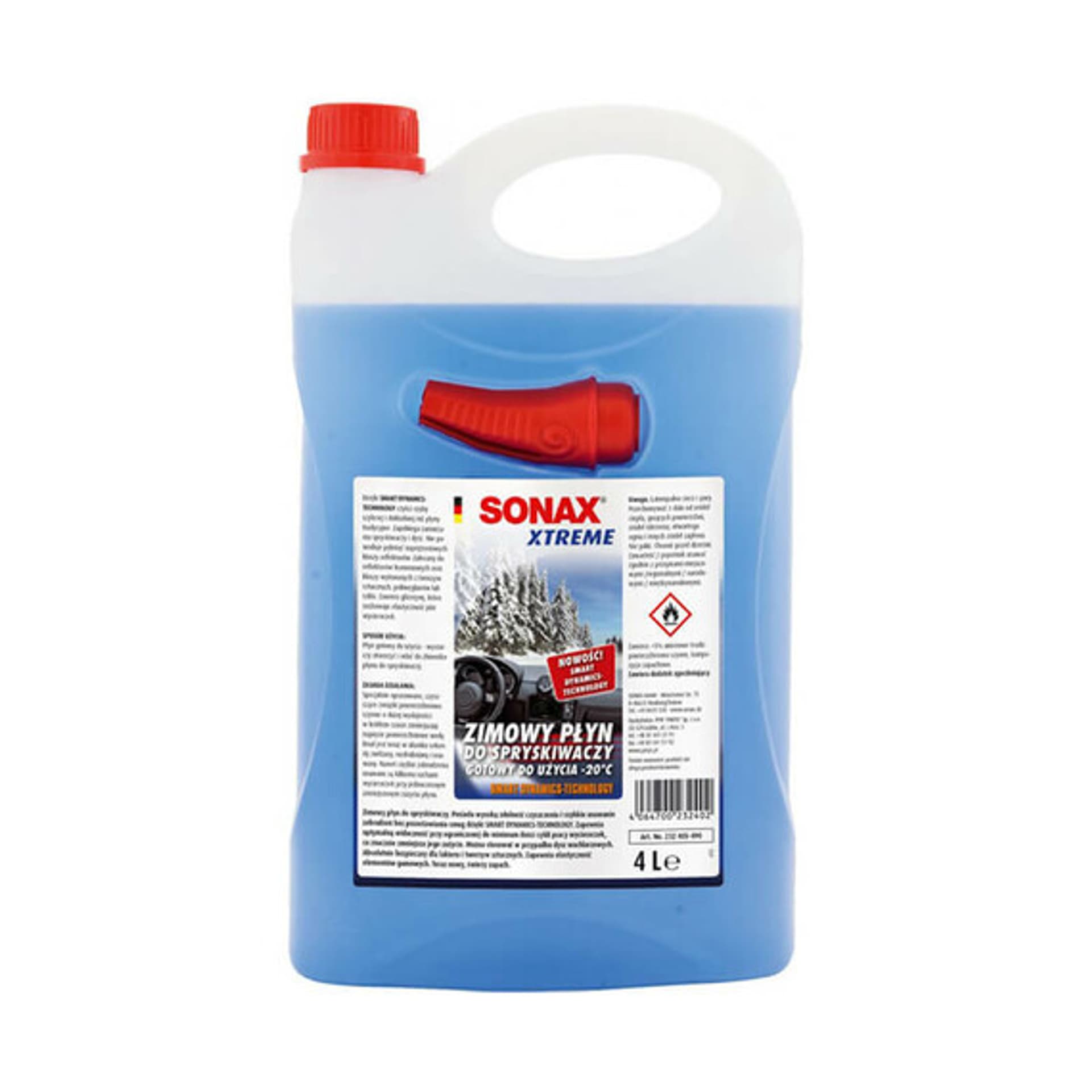 

PŁYN DO SPRYSKIWACZY ZIMOWY 4L SONAX XTREME