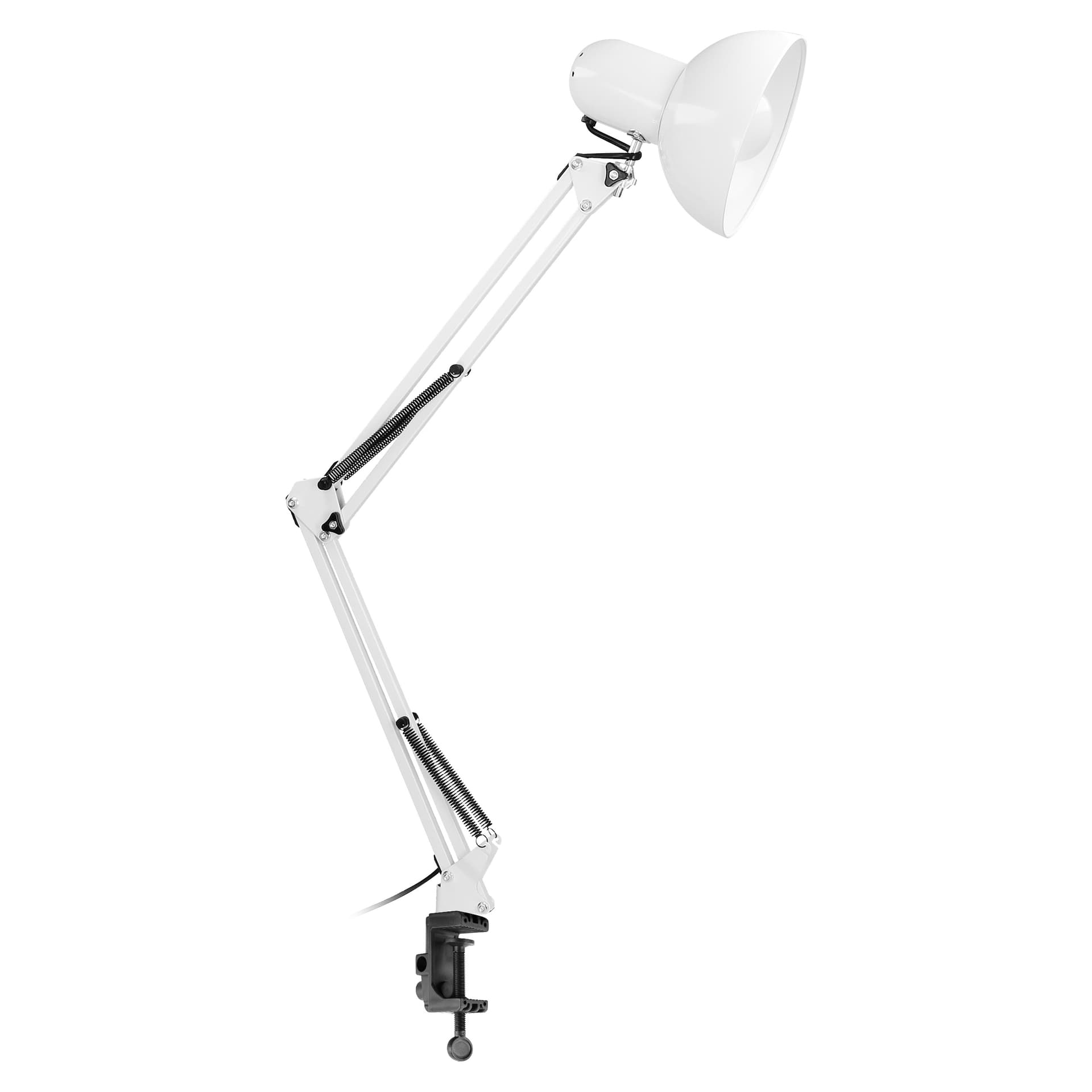 

DEON, lampa biurkowa przykręcana, 60W, E27, stalowa, biała