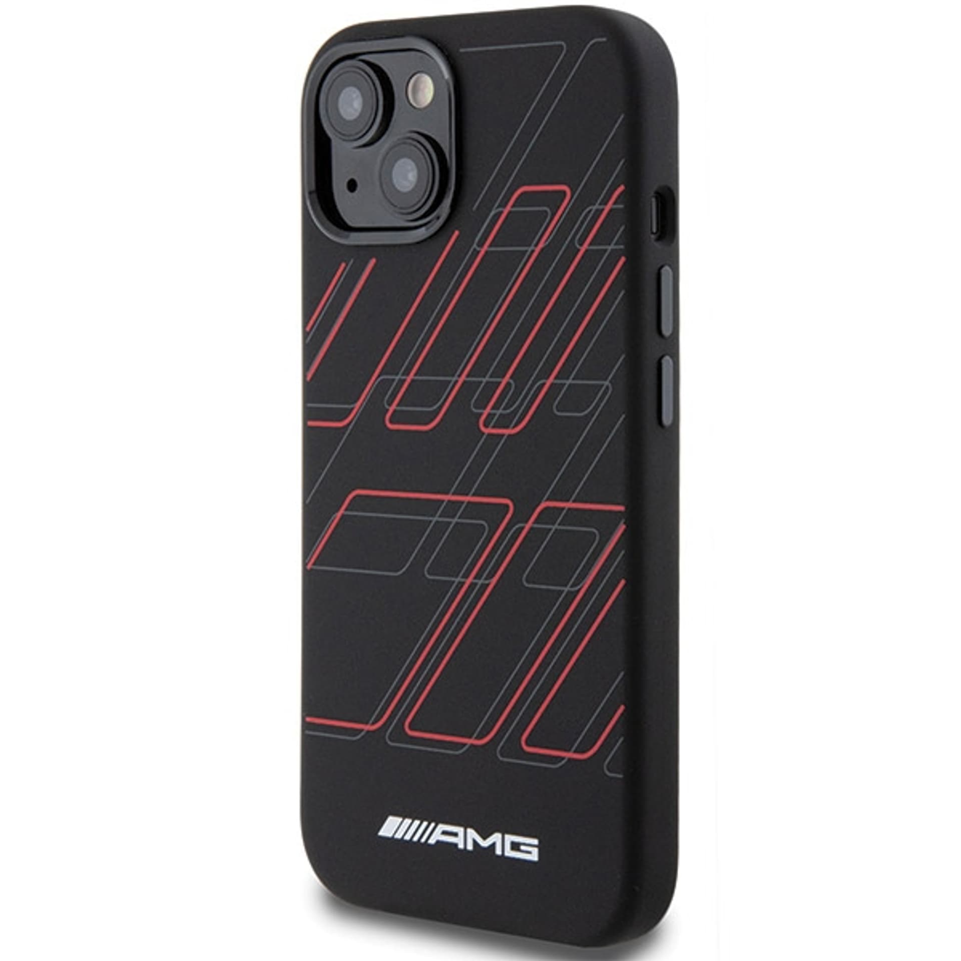 

AMG AMHMP15M23SSPK iPhone 15 Plus / 14 Plus 6.7" czarny/black hardcase Silicone Large Rhombuses Pattern MagSafe