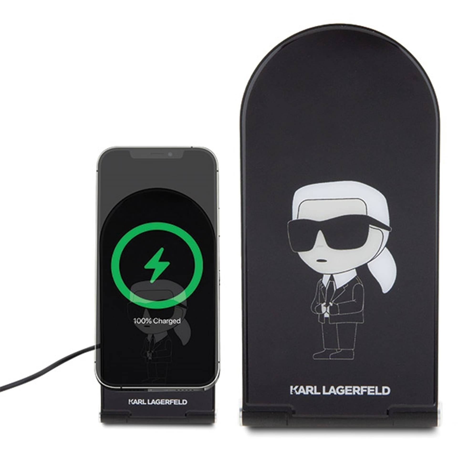 

Karl Lagerfeld składana ład. indukcyjna 2w1 KLDCRFALKINK 15W czarny/black Ikonik MagSafe