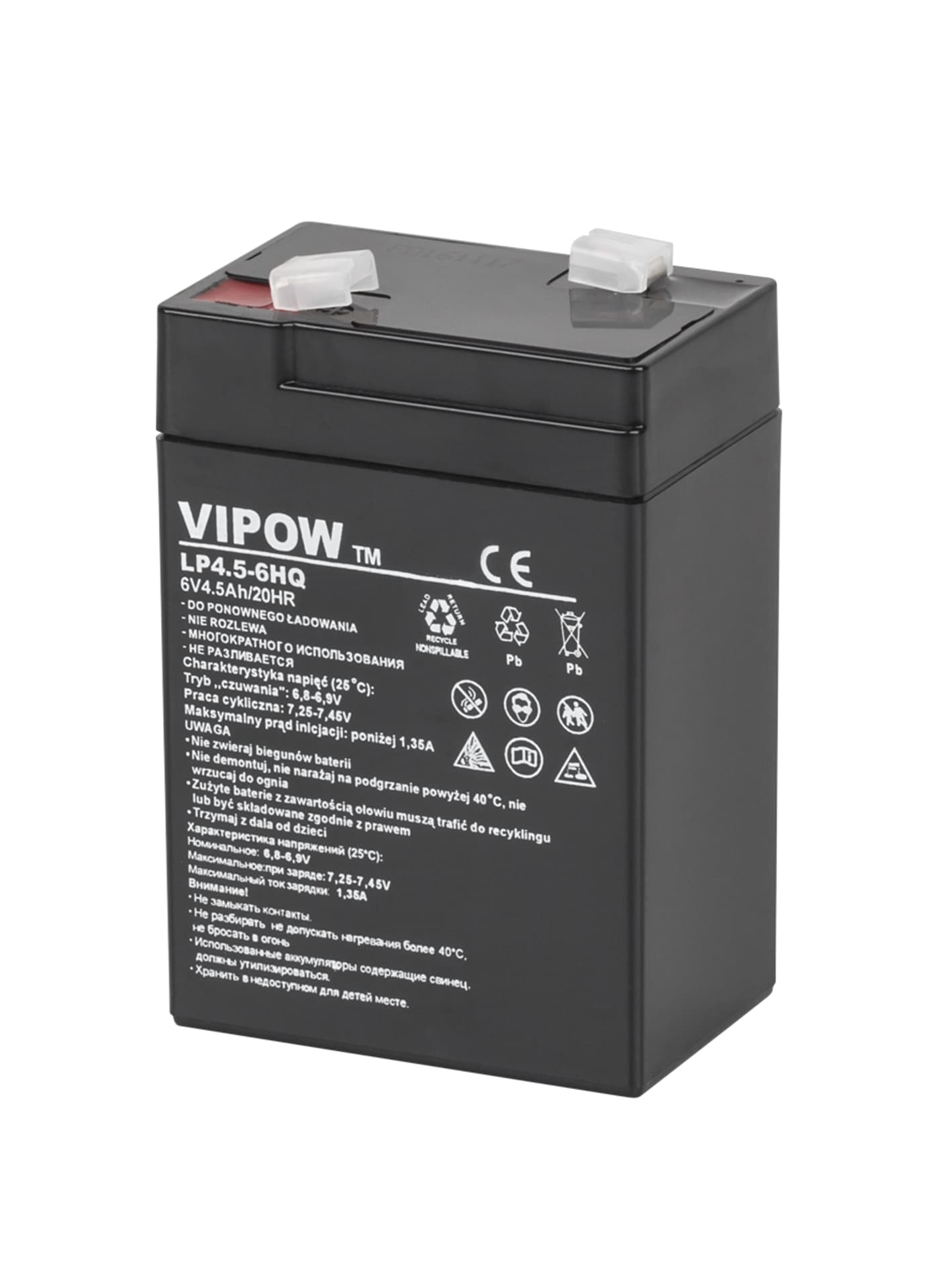 

Akumulator żelowy Vipow ( 6V 4.5 Ah, HQ )