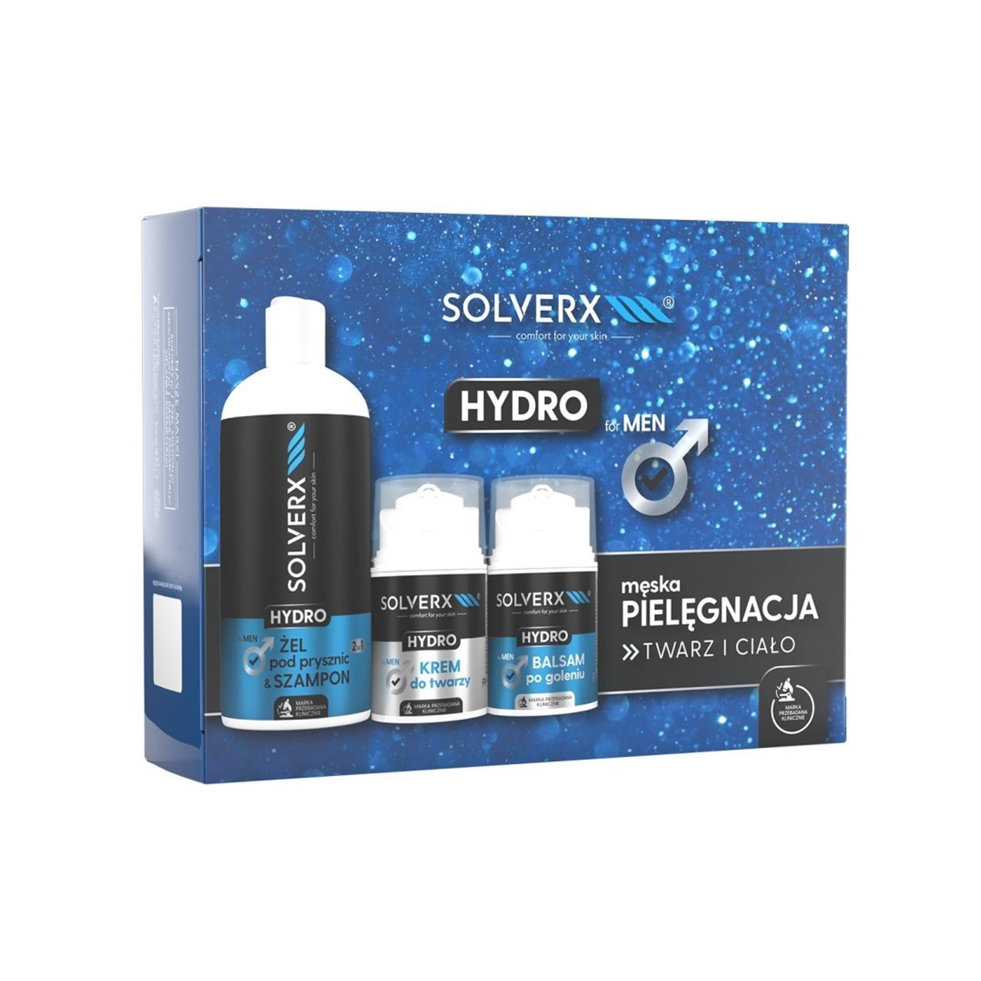

SOLVERX MEN HYDRO Zestaw prezentowy do pielęgnacji ciała 1op.