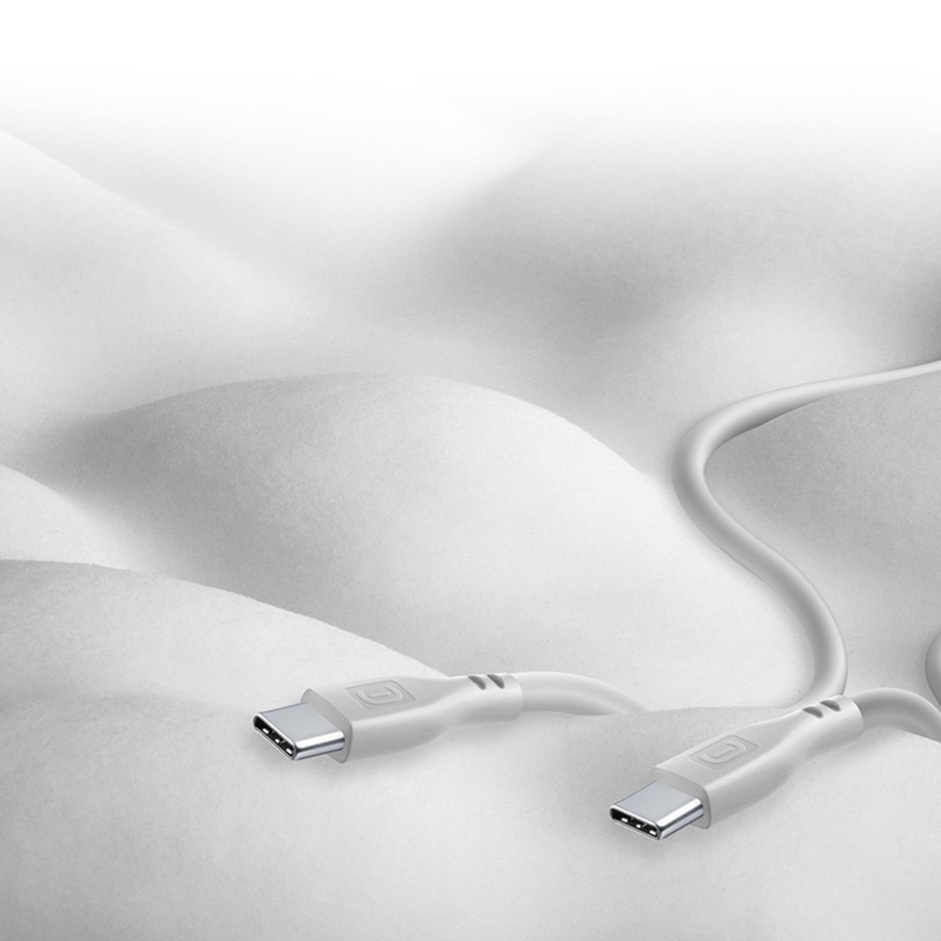 

Cellularline Soft Cable - Kabel USB-C do USB-C 1.2 m (szary)